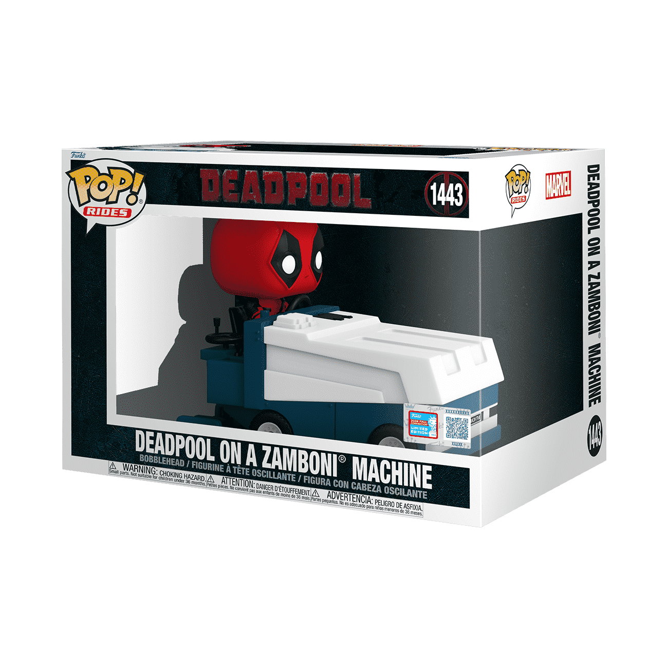 Pop! Rides Super Deluxe Deadpool on a Zamboni Machine - Figurine Pop! Marvel - vue 3