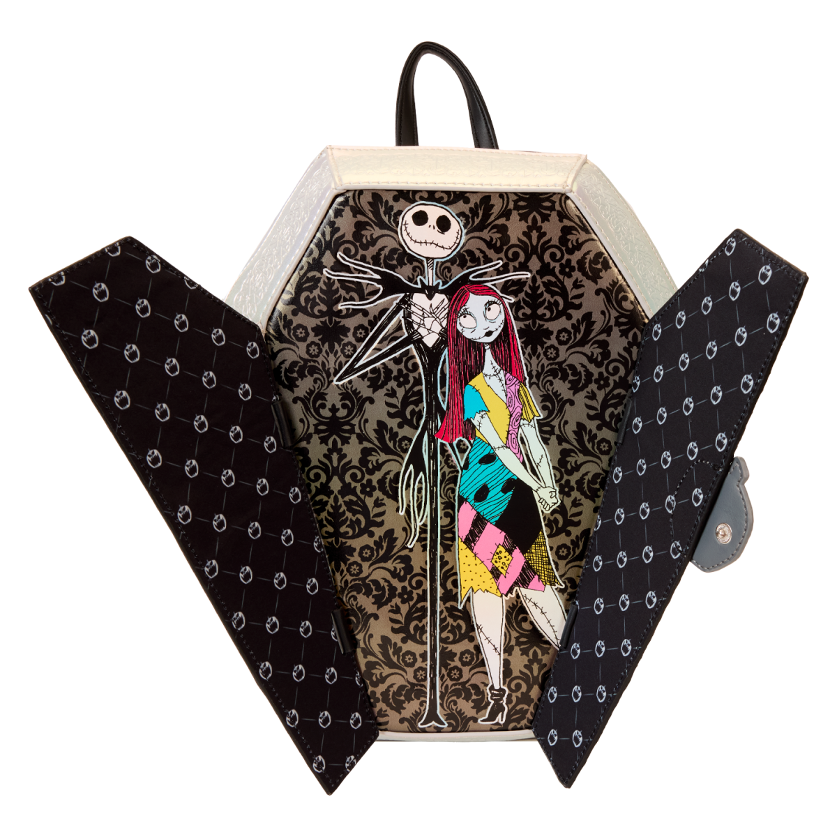 NYCC Limited Edition The Nightmare Before Christmas Jack & Sally Figural Coffin Mini Backpack - Figurine Bags Disney - vue 5