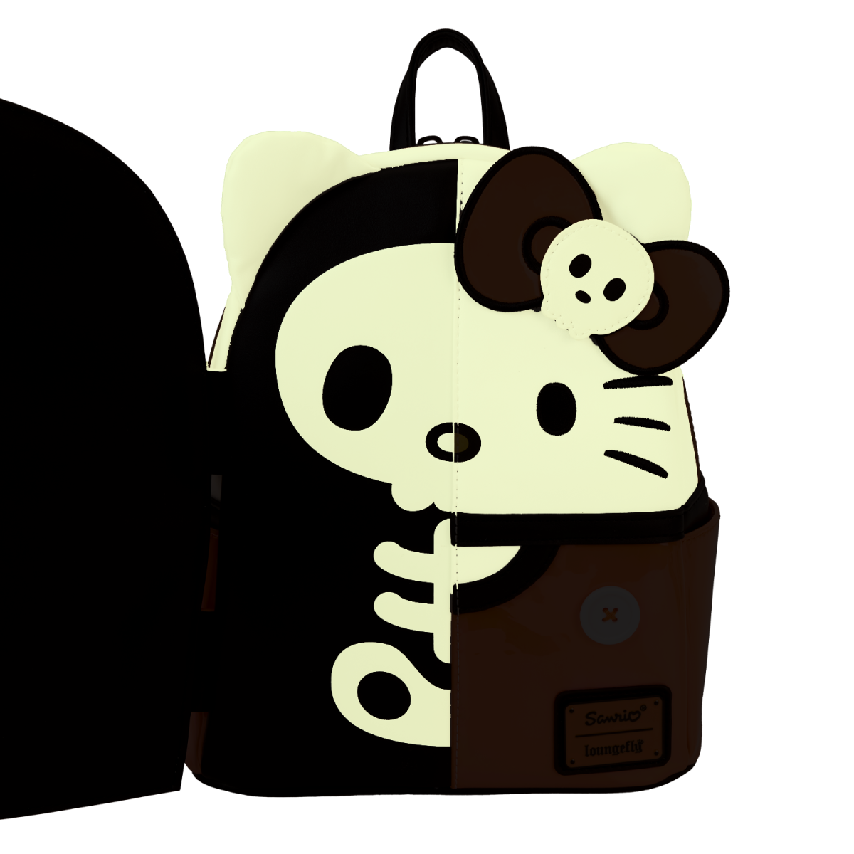 NYCC Limited Edition Sanrio Hello Kitty Skeleton Costume Glow Mini Backpack - Figurine Bags Sanrio - vue 5