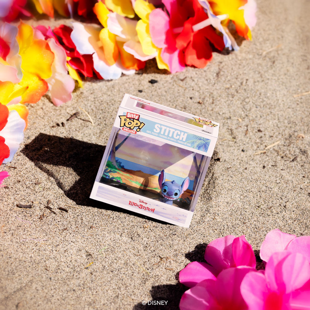 Bitty Pop! Deluxe Stitch at Beach - Figurine Bitty Pop! Disney - vue 2