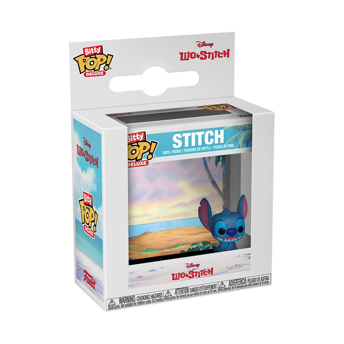 Bitty Pop! Deluxe Stitch at Beach - Figurine Bitty Pop! Disney - vue 4
