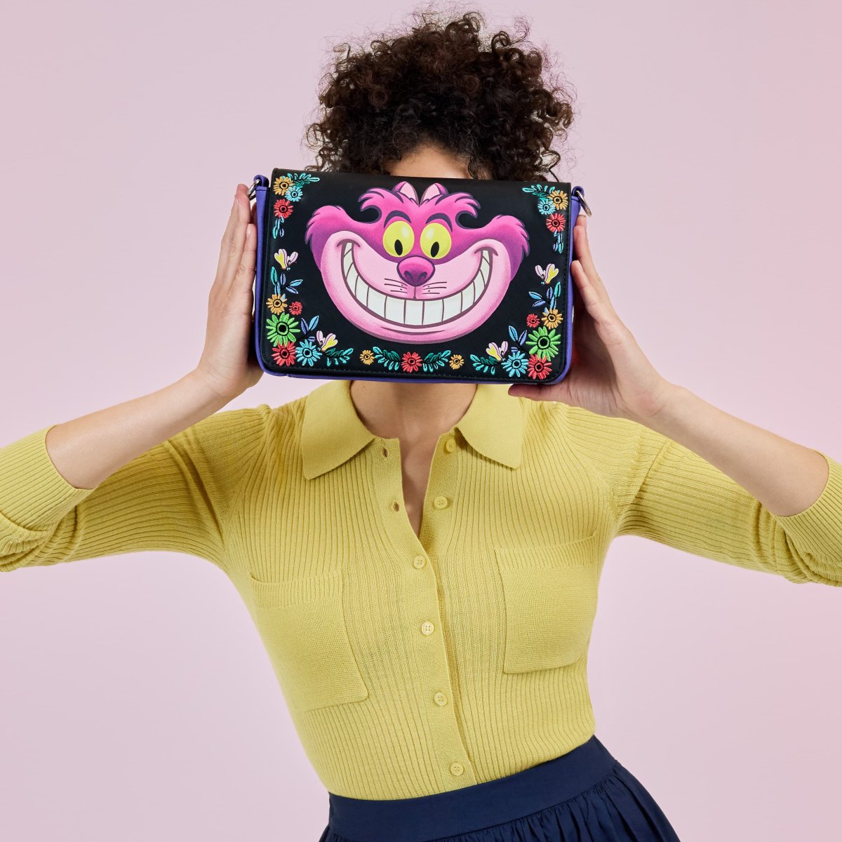 Alice in Wonderland Cheshire Cat Tulgey Wood Crossbody Bag - Figurine Bags Disney - vue 2