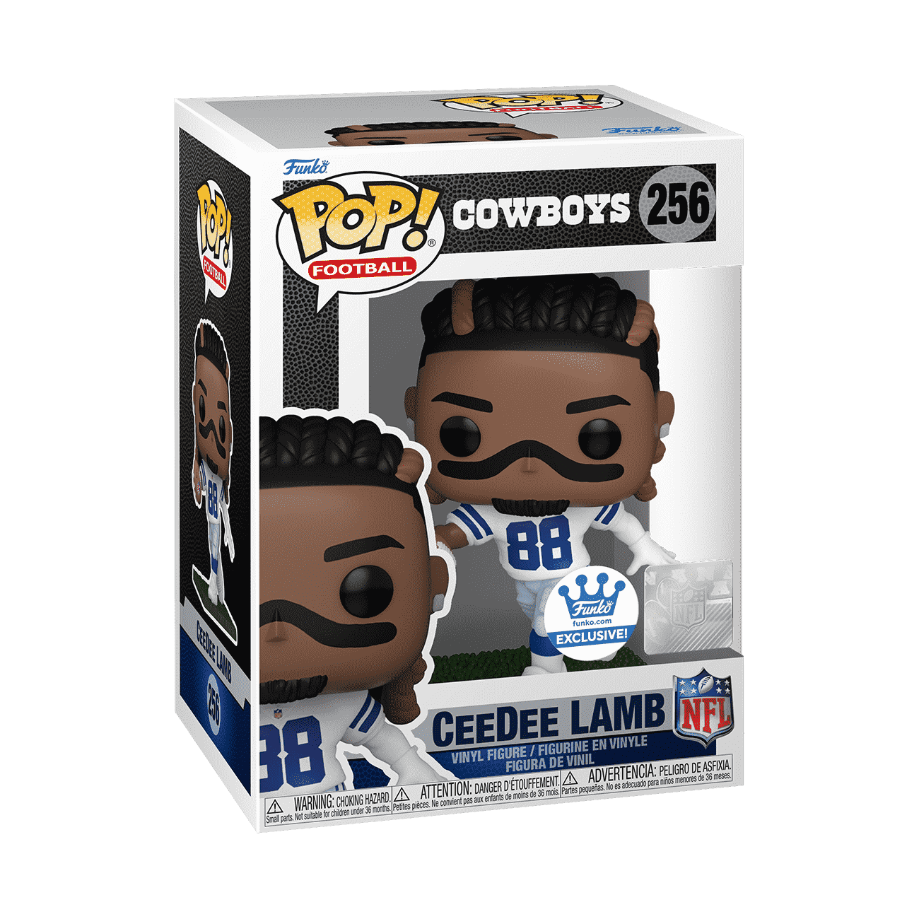 Pop! CeeDee Lamb (Cowboys Home Uniform) - Figurine Pop! NFL - vue 3