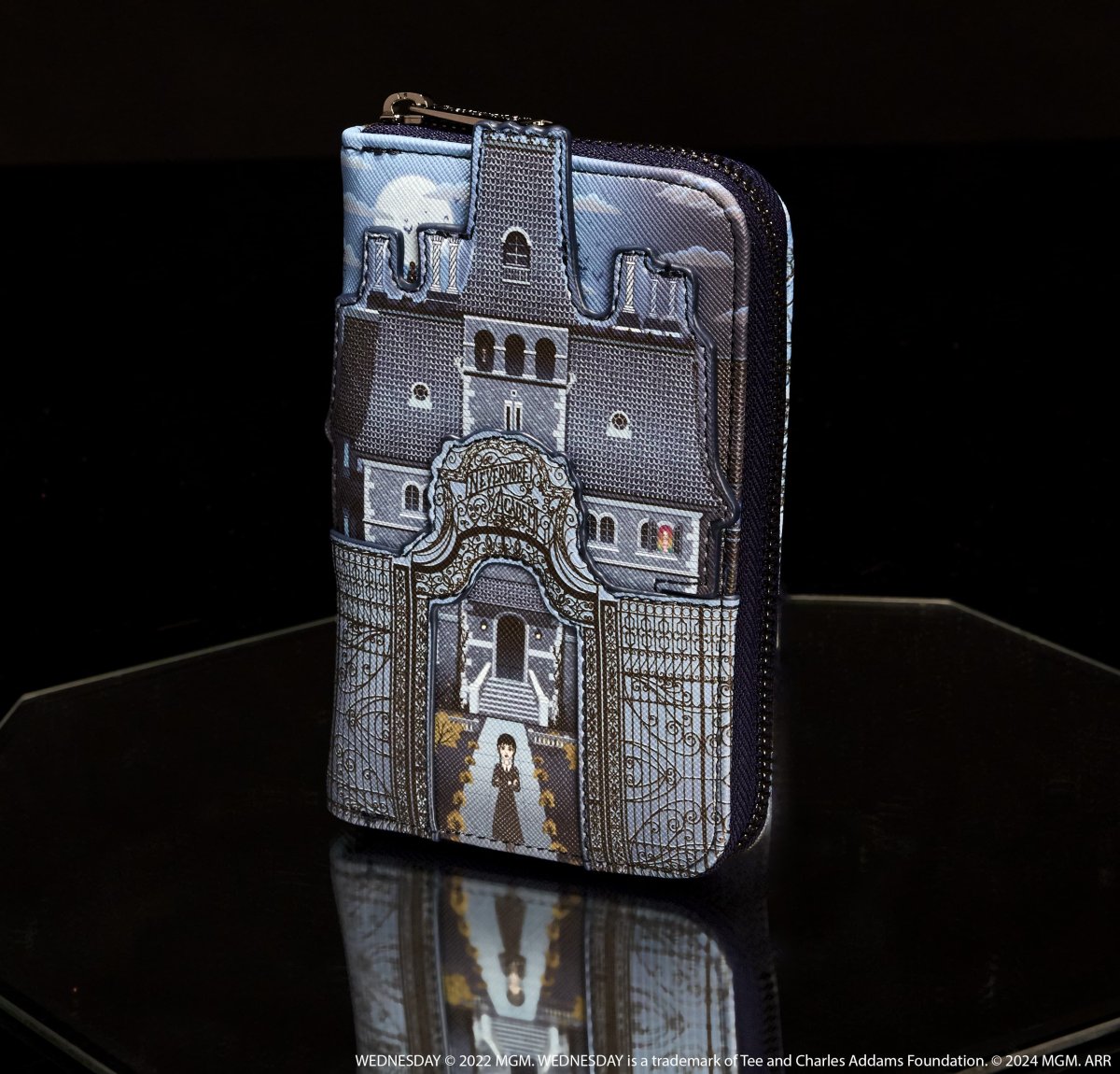 Wednesday Nevermore Academy Castle Zip Around Wallet - Figurine Wallets The Addams Family - vue 2