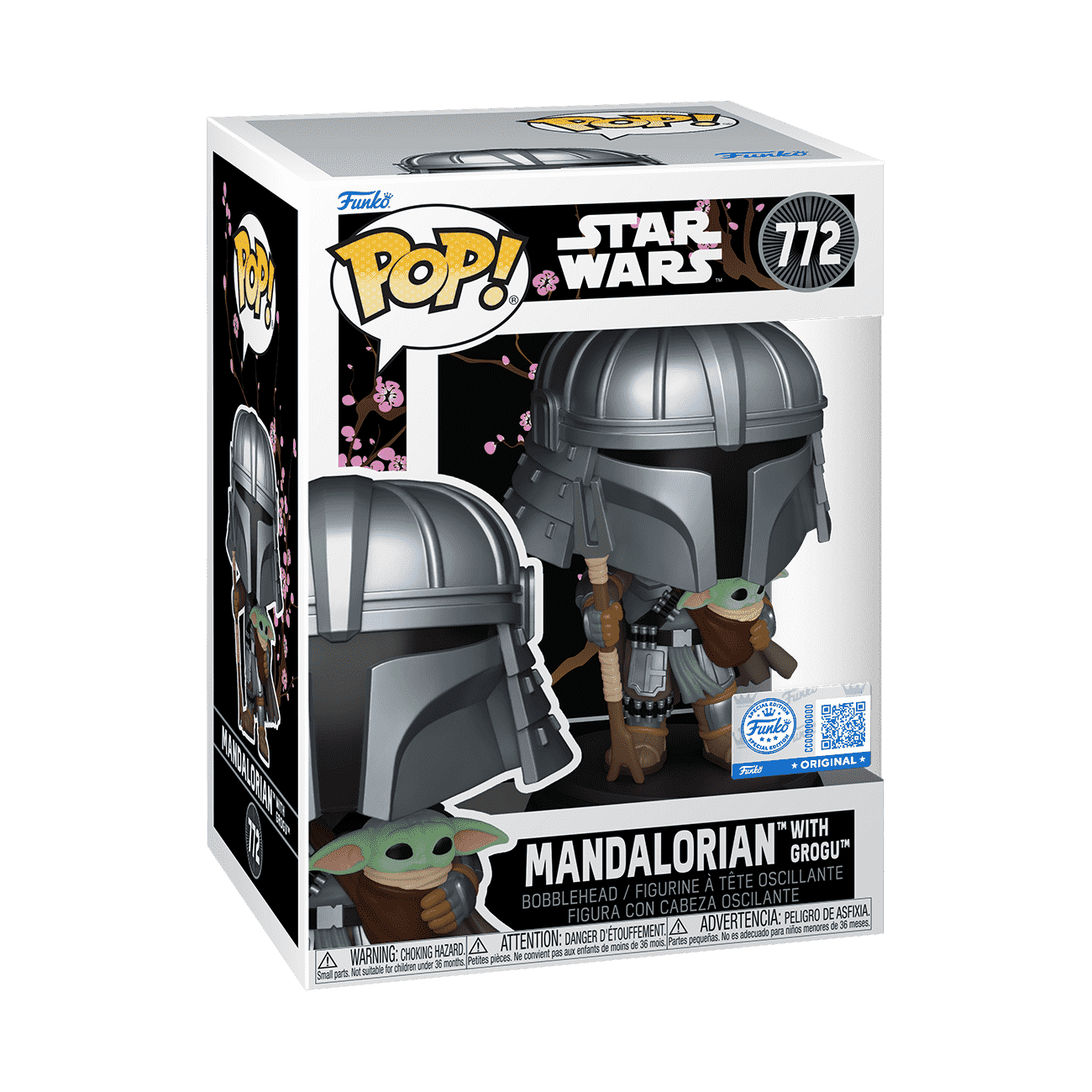 Pop! Mandalorian with Grogu (Impressions) - Figurine Pop! Star Wars - vue 2