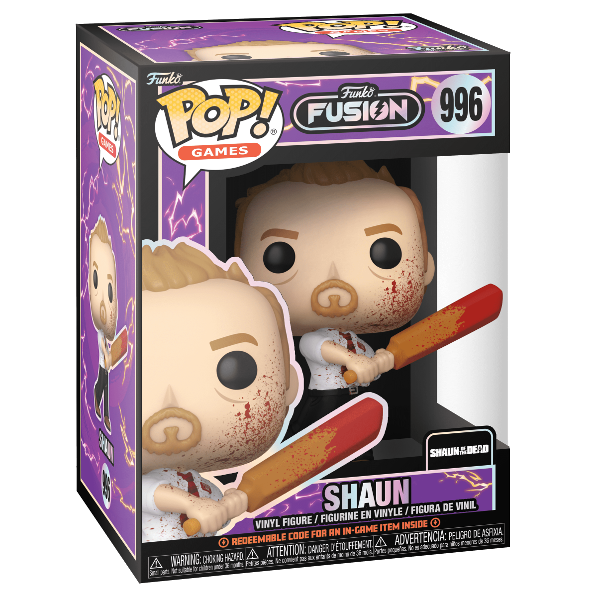 Pop! Shaun (Bloody) (Funko Fusion) - Figurine Pop! Shaun of the Dead - vue 2