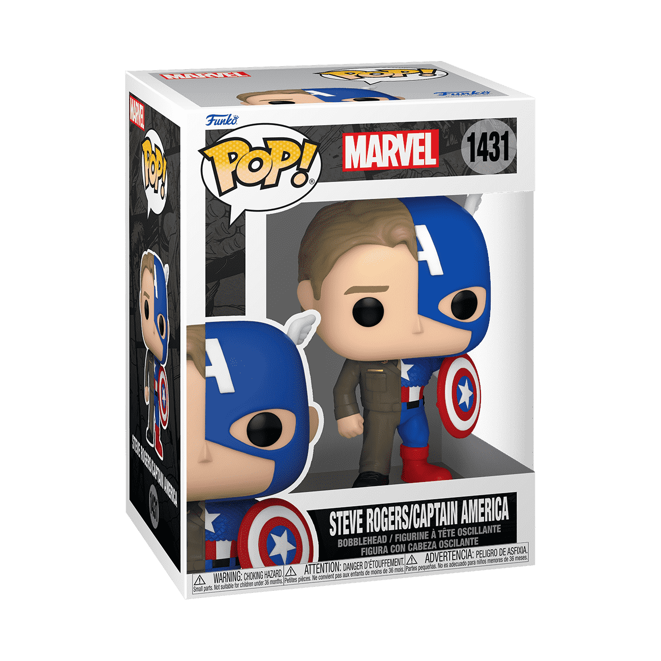 Pop! Steve Rogers/Captain America - Figurine Pop! Marvel - vue 2