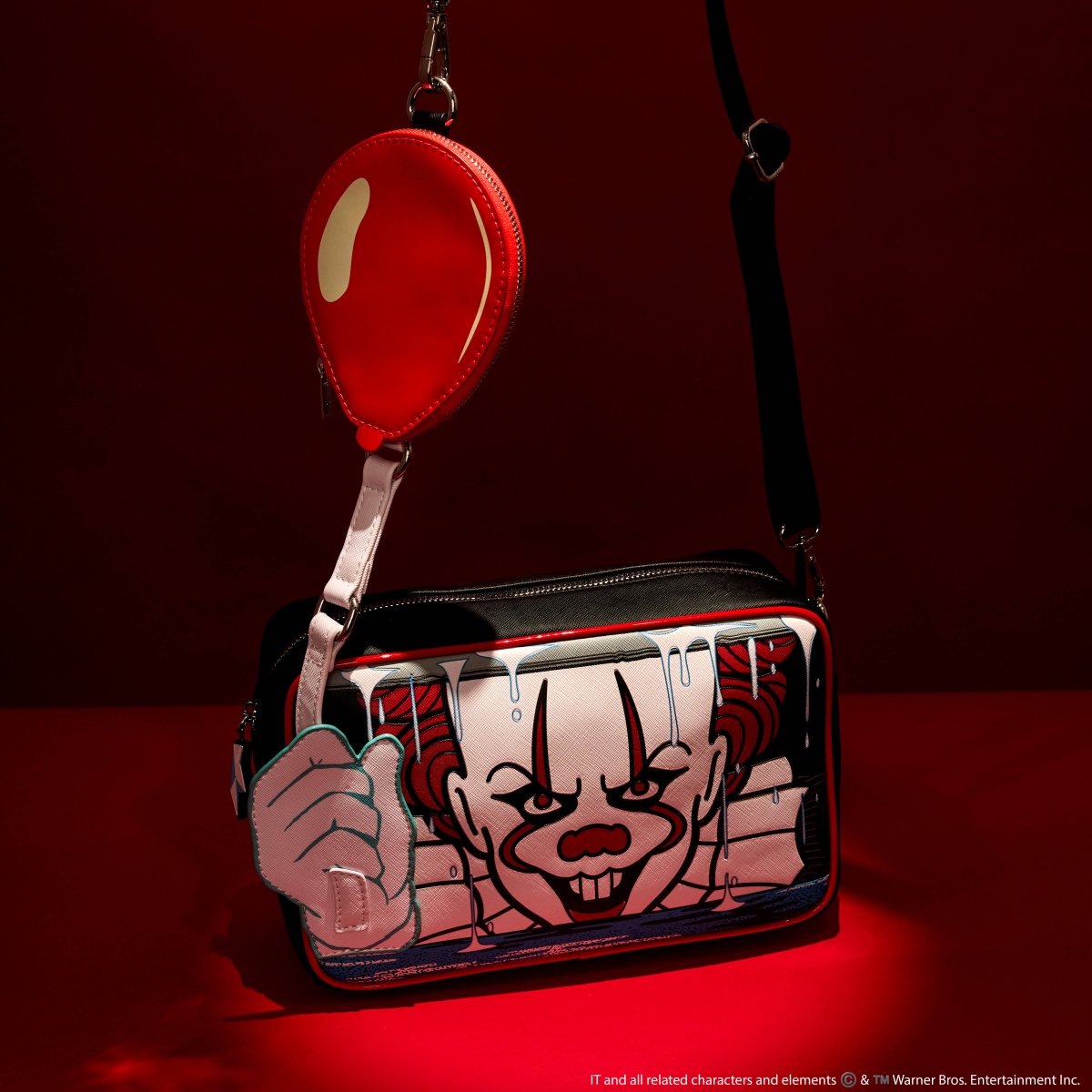 It Pennywise Balloon Glow Crossbody Bag With Coin Bag - Figurine Bags IT - vue 2