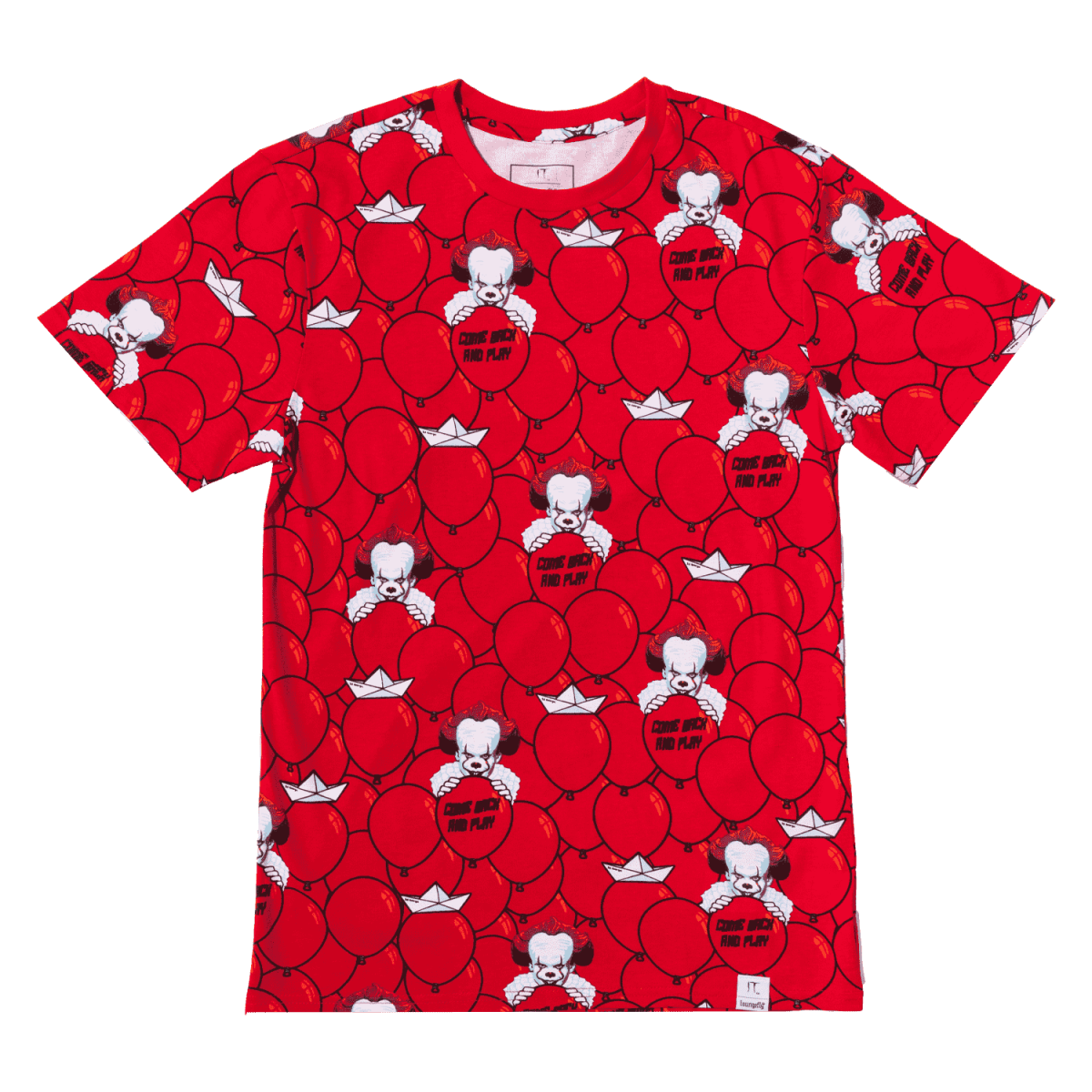 It Pennywise Red Balloon Unisex Tee - Figurine Apparel IT - vue 3