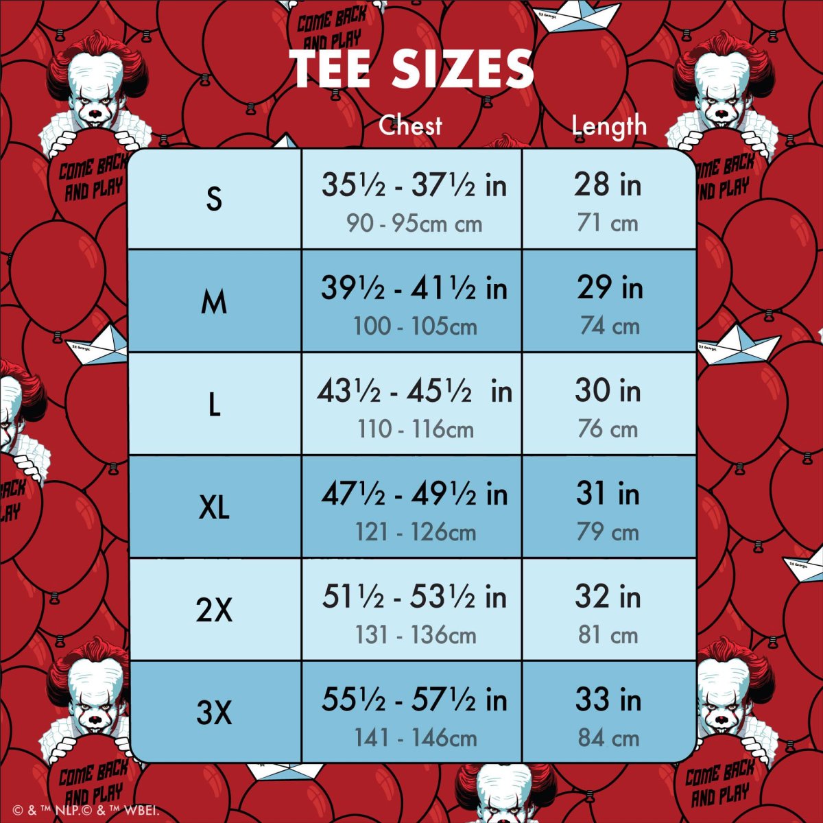 It Pennywise Red Balloon Unisex Tee - Figurine Apparel IT - vue 5