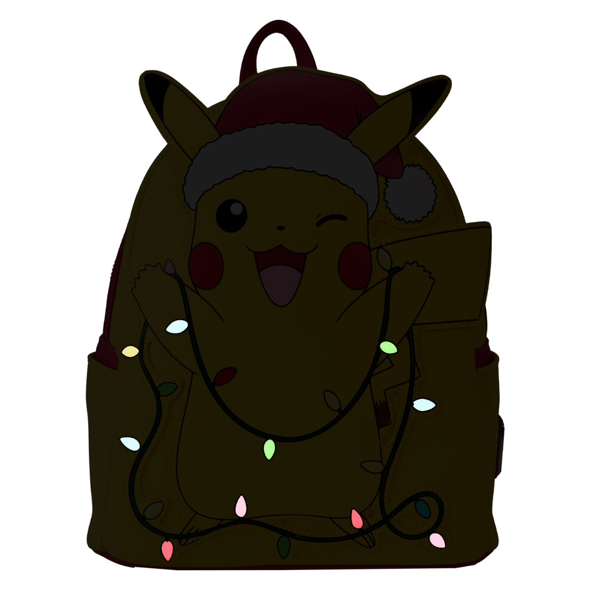 Pokémon Santa Pikachu String Lights Light Up Mini Backpack - Figurine Bags Pokémon - vue 4