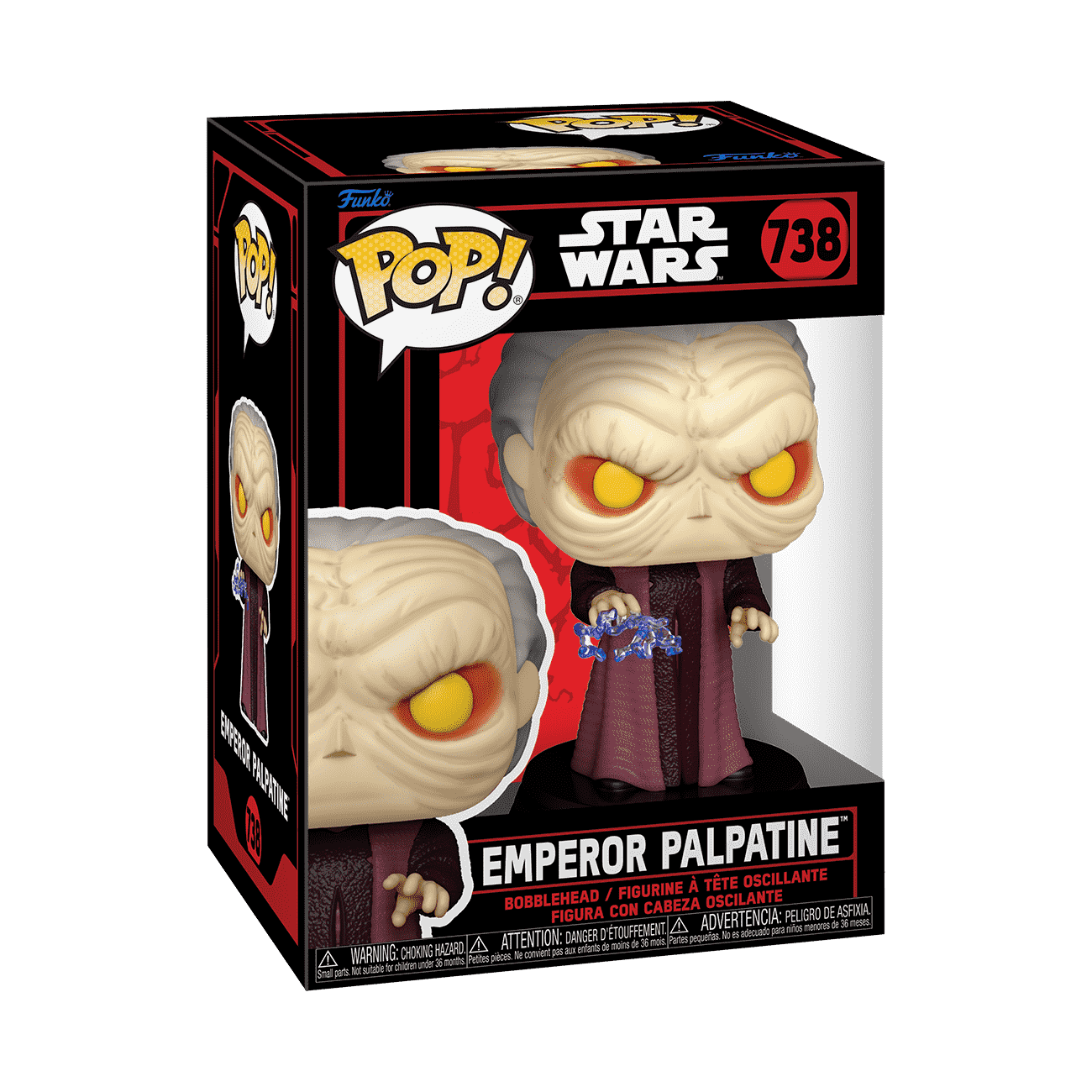 Pop! Emperor Palpatine (Force Lightning) - Figurine Pop! Star Wars - vue 2