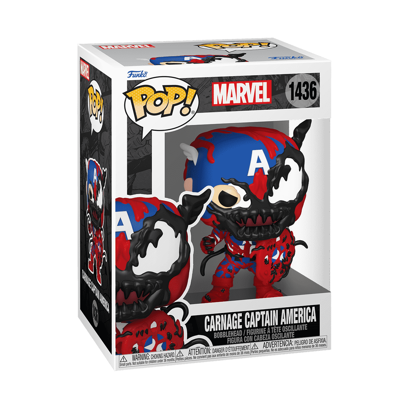Pop! Carnage Captain America - Figurine Pop! Marvel - vue 2