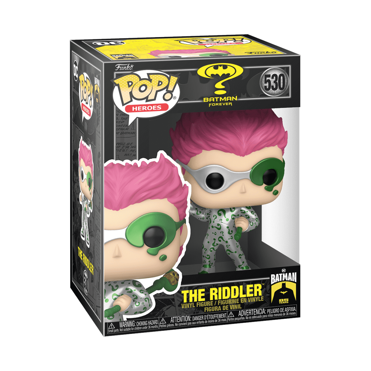Pop! The Riddler (Metallic) - Figurine Pop! DC Comics - vue 2
