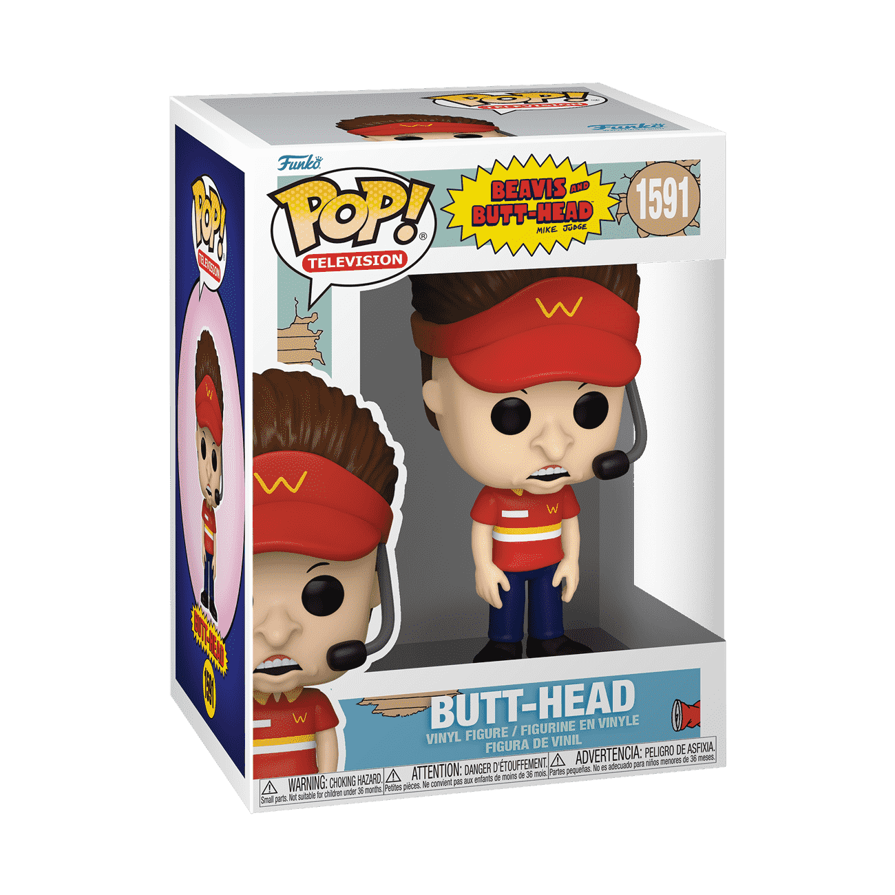 Pop! Butt-Head (Burger World Uniform) - Figurine Pop! Beavis and Butthead - vue 2