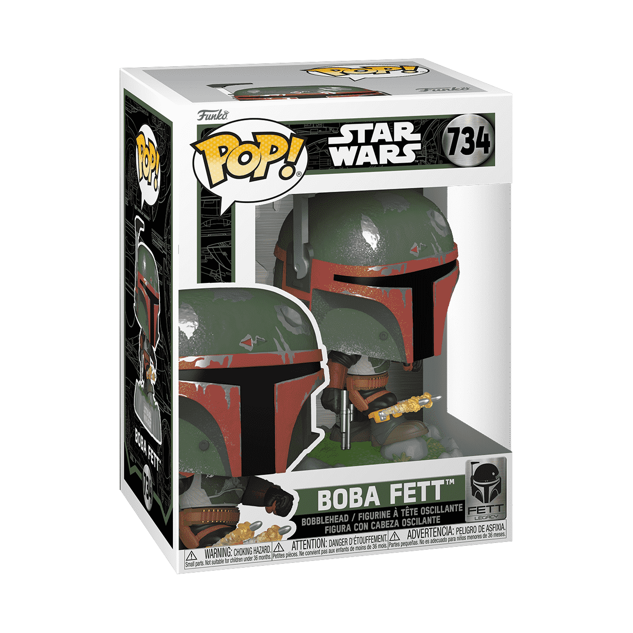 Pop! Boba Fett with Kneepad Rockets - Figurine Pop! Star Wars - vue 2