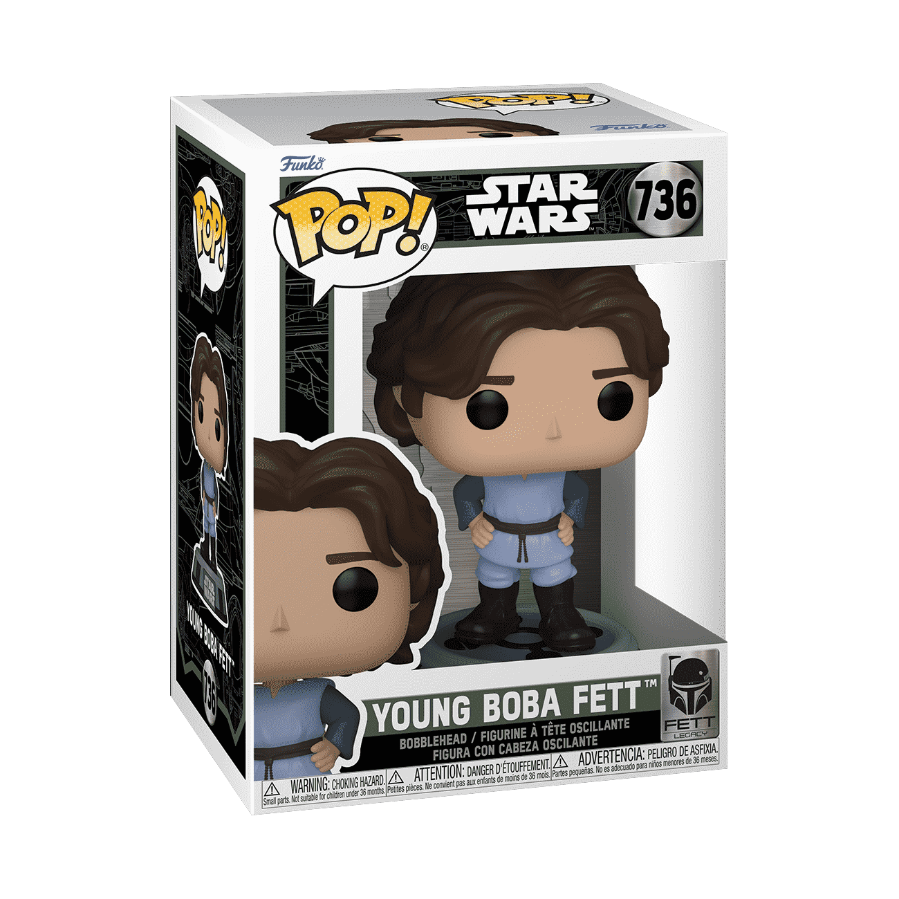 Pop! Young Boba Fett - Figurine Pop! Star Wars - vue 2
