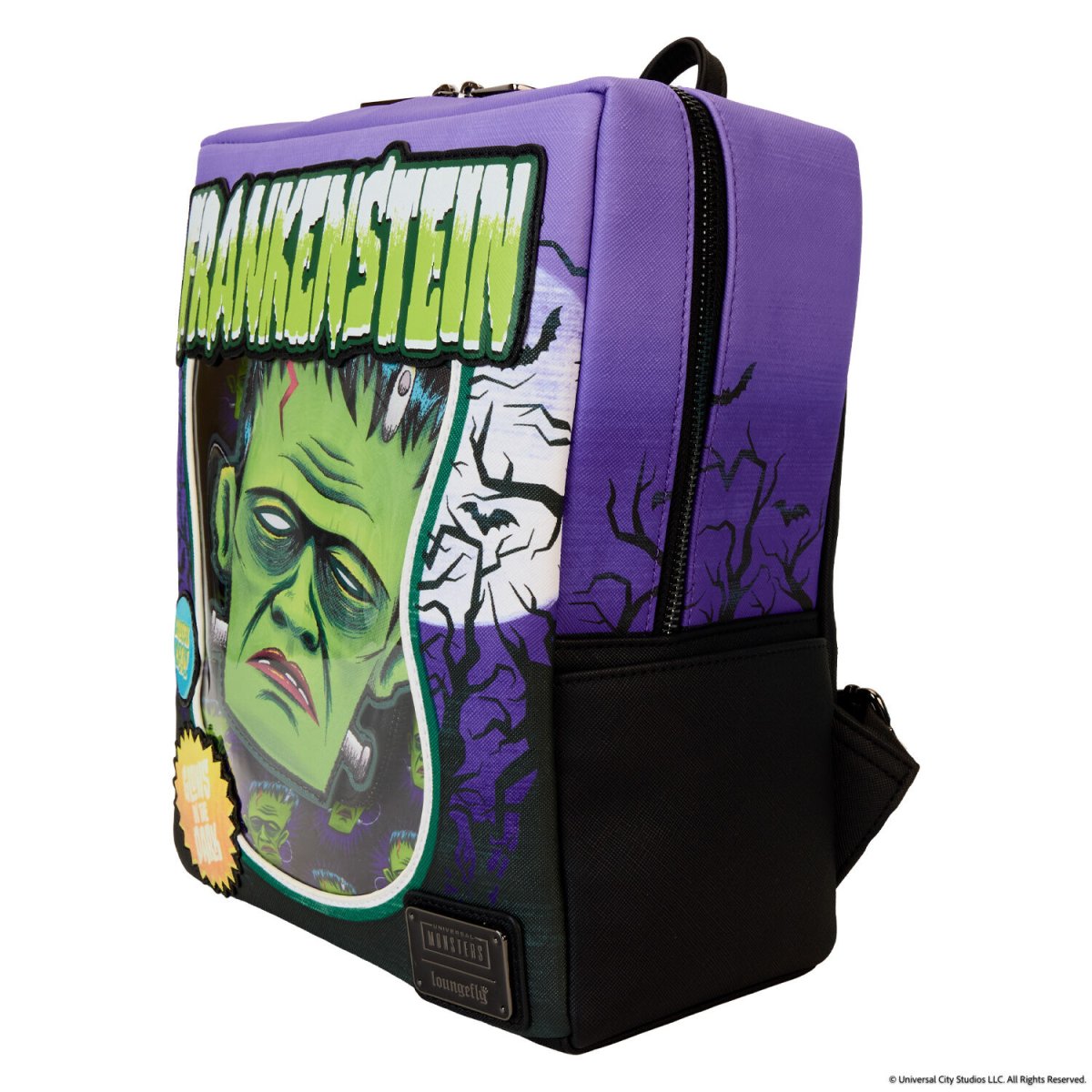 Universal Monsters Frankenstein Mask Glow Mini Backpack With Coin Bag - Figurine Bags Universal Monsters - vue 7