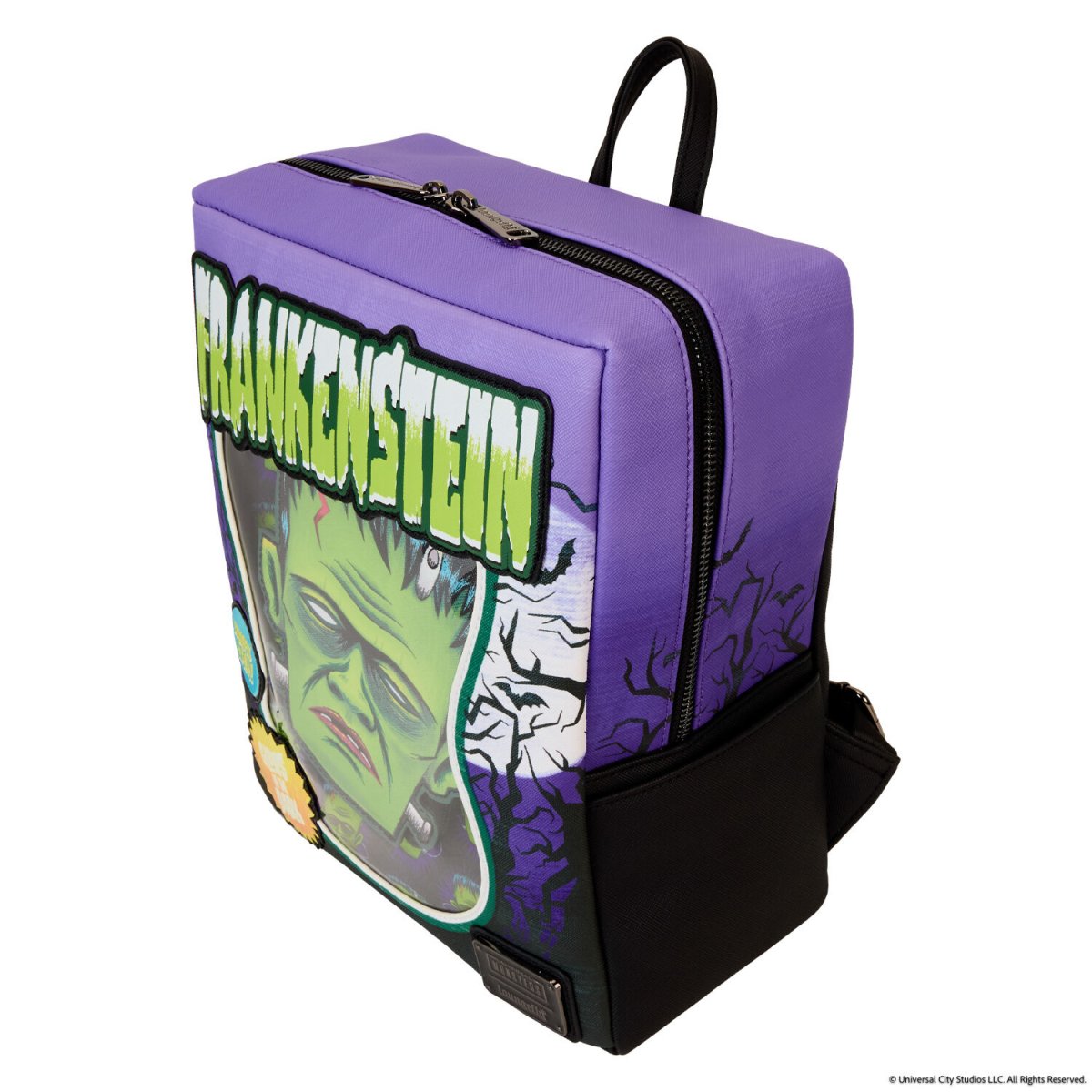 Universal Monsters Frankenstein Mask Glow Mini Backpack With Coin Bag - Figurine Bags Universal Monsters - vue 8