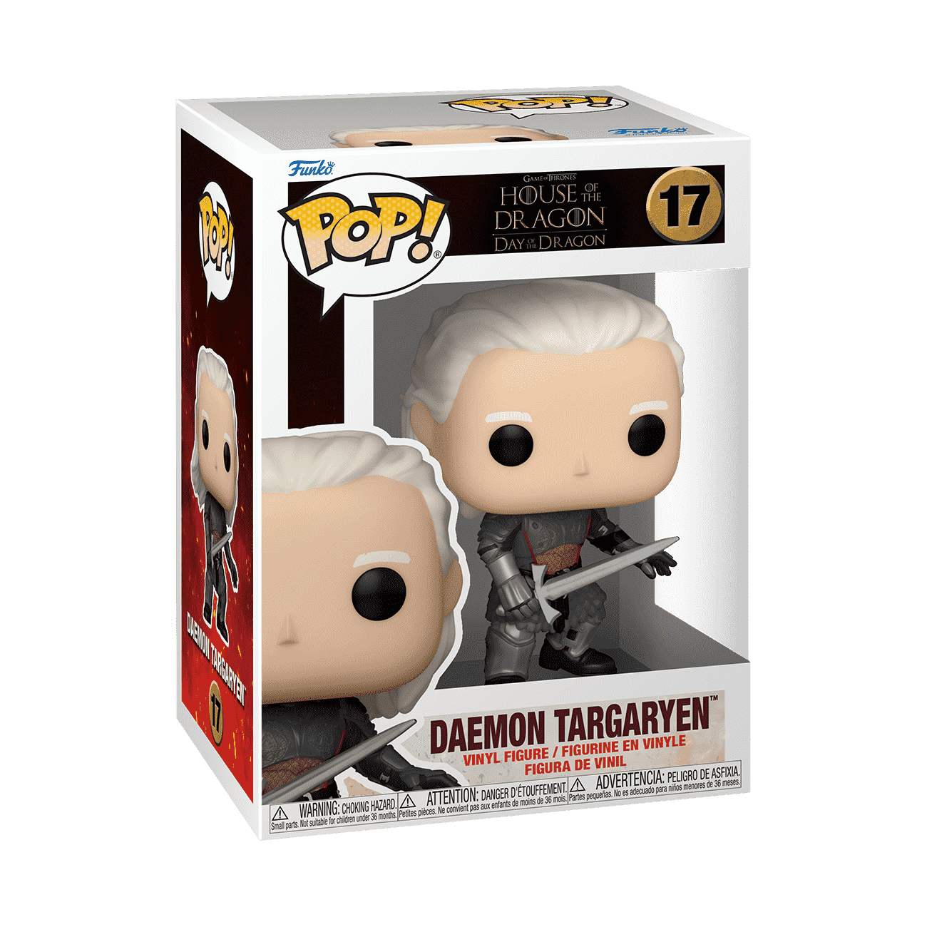 Pop! Daemon Targaryen with Dark Sister (Wearing Armor) - Figurine Pop! House of the Dragon - vue 2