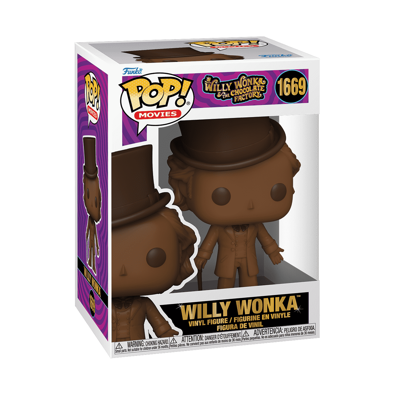 Pop! Willy Wonka (Chocolate Bar) - Figurine Pop! Willy Wonka - vue 2