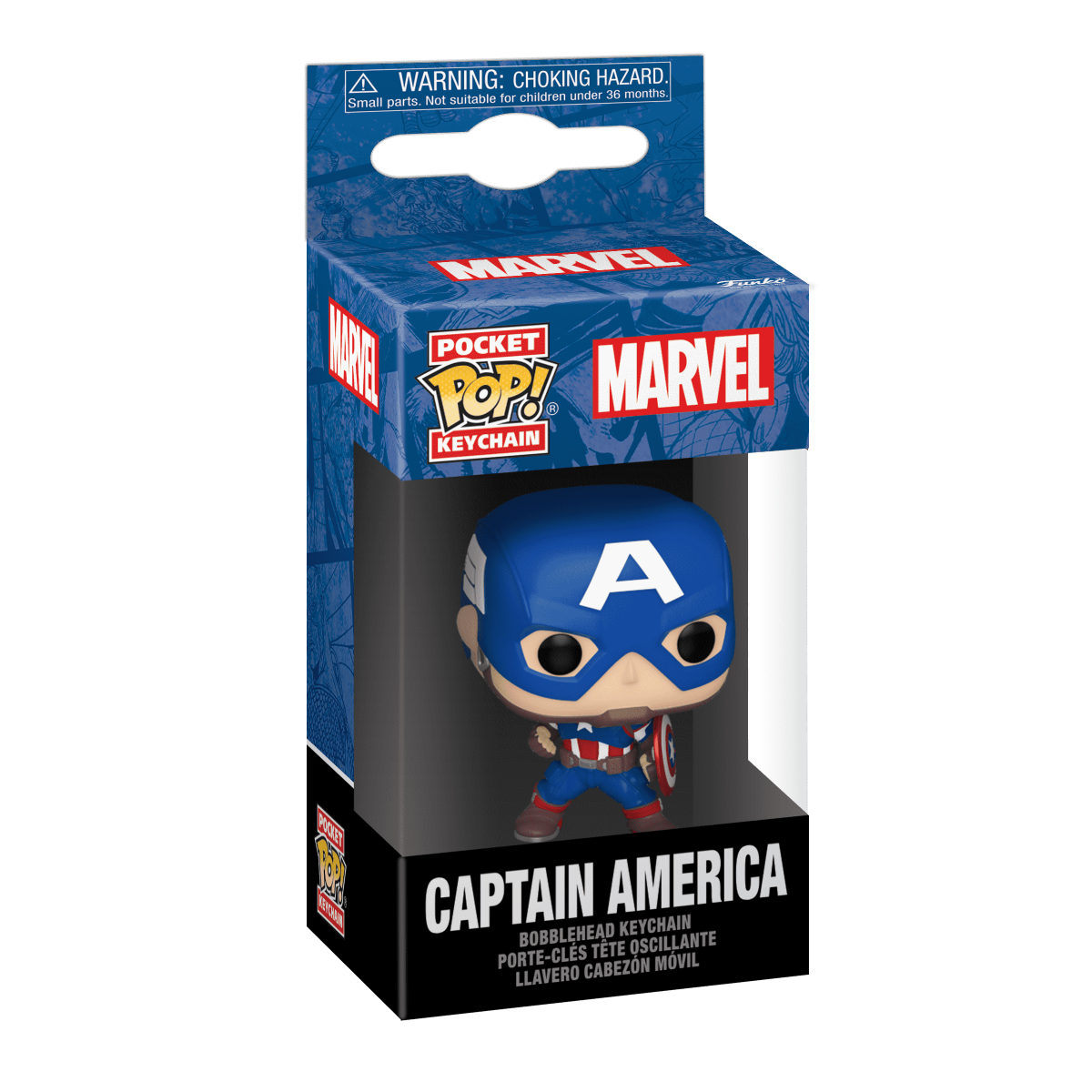 Pop! Keychain Captain America (Marvel New Classics) - Figurine Pop! Marvel - vue 2