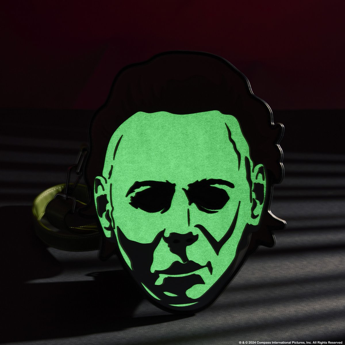 Halloween Michael Myers Mask Glow Crossbody Bag - Figurine Bags Halloween - vue 3