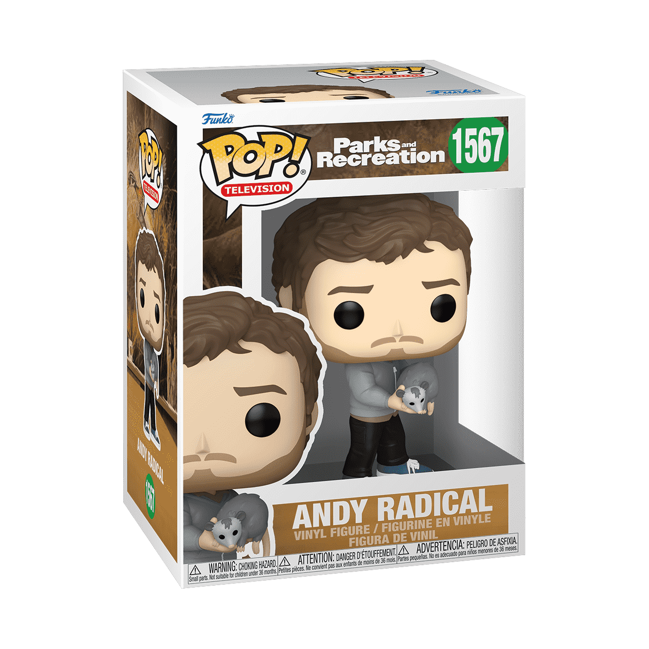 Pop! Andy Radical - Figurine Pop! Parks and Recreation - vue 2