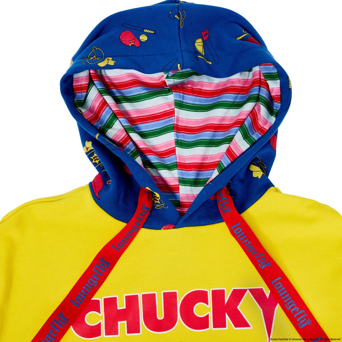 Chucky Good Guys Color Block Unisex Hoodie - Figurine Apparel Chucky - vue 5