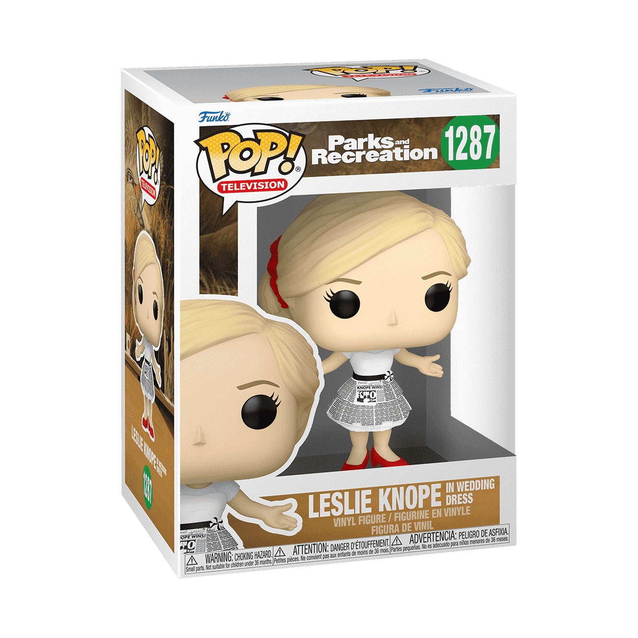 Pop! Leslie Knope in Wedding Dress - Figurine Pop! Parks and Recreation - vue 2