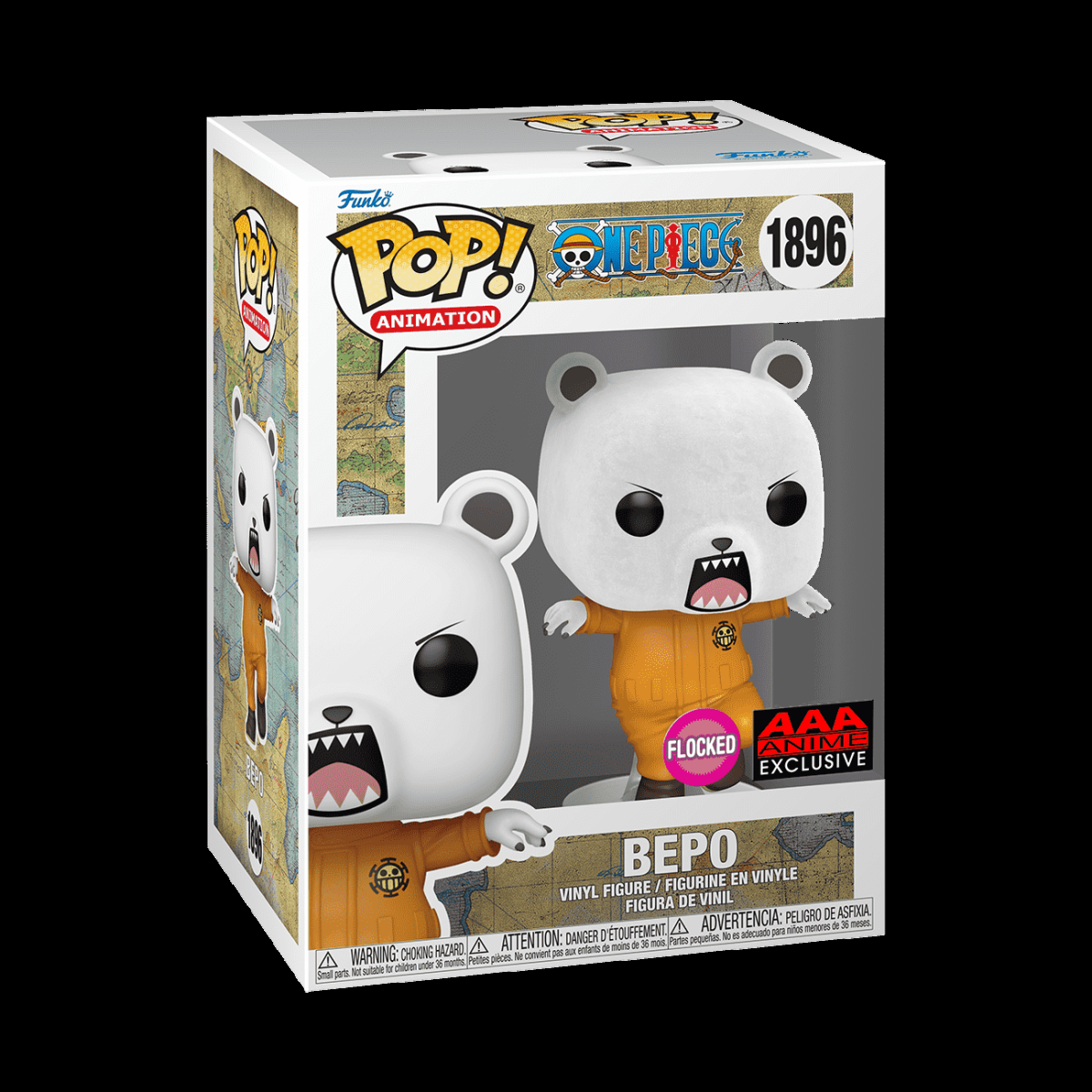 Pop! Bepo (Flocked) - Figurine Pop! One Piece - vue 2