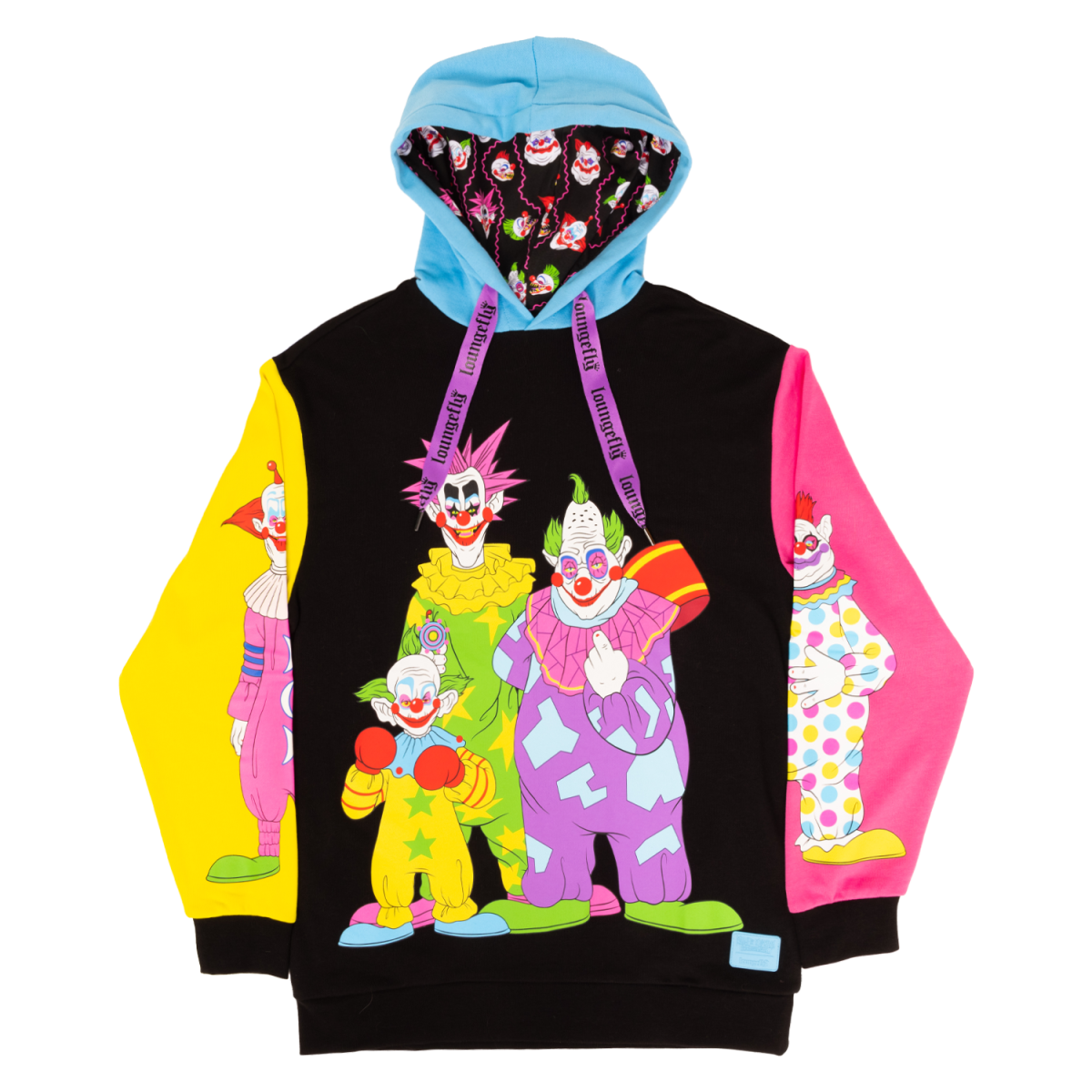 Killer Klowns from Outer Space Color Block Unisex Hoodie - Figurine Apparel Killer Klowns from Outer Space - vue 3
