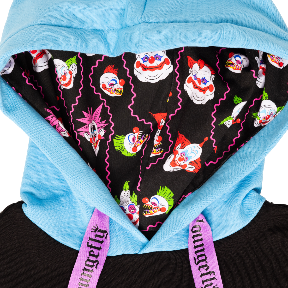 Killer Klowns from Outer Space Color Block Unisex Hoodie - Figurine Apparel Killer Klowns from Outer Space - vue 6