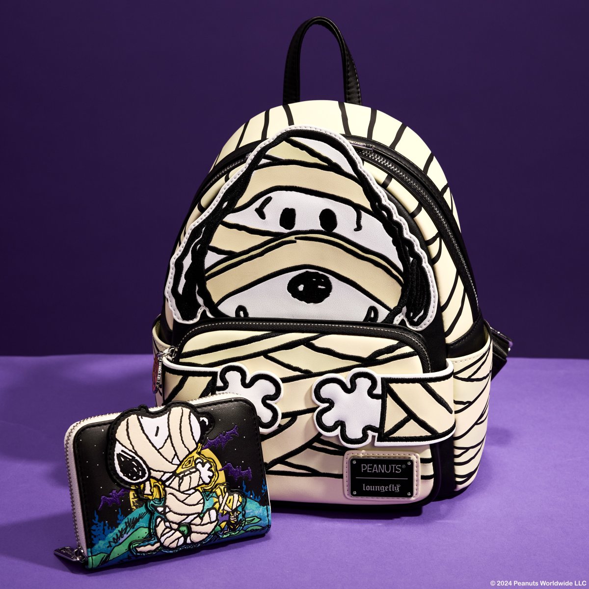 Peanuts Snoopy Mummy Cosplay Glow Mini Backpack - Figurine Bags Peanuts - vue 4
