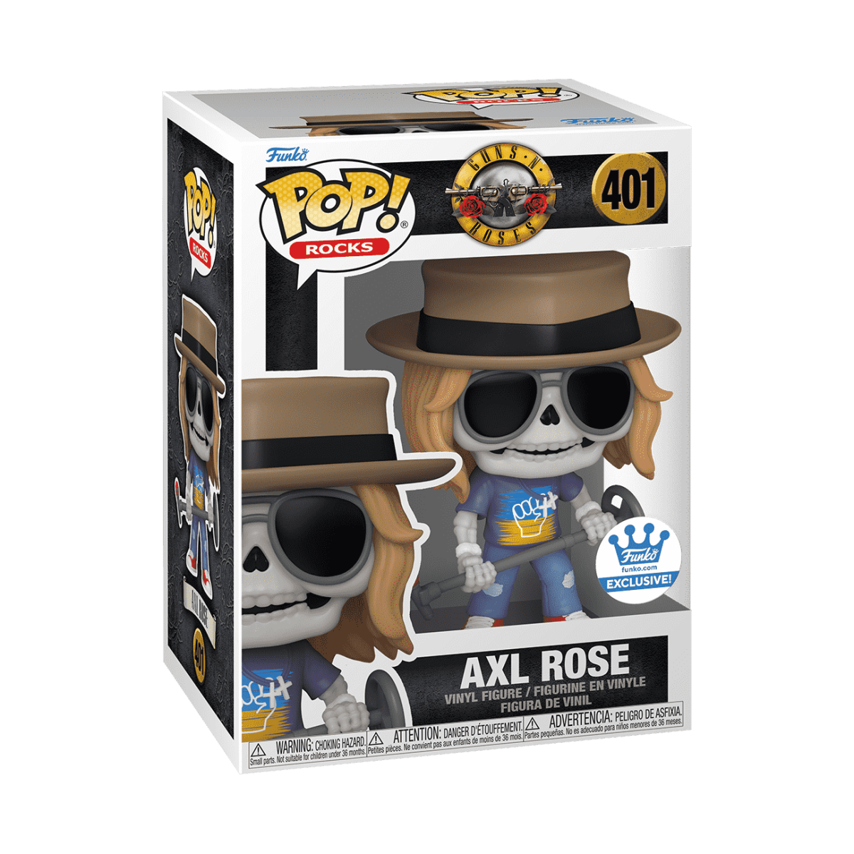 Pop! Axl Rose (Skeleton) - Figurine Pop! Guns N Roses - vue 3