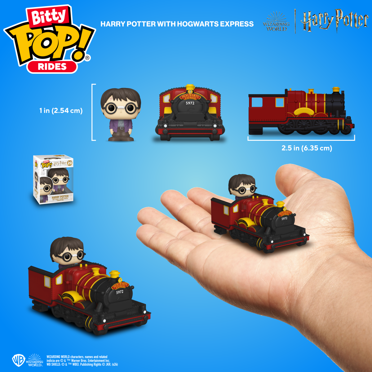 Bitty Pop! Rides Harry Potter and Hogwarts Express - Figurine Bitty Pop! Harry Potter - vue 2