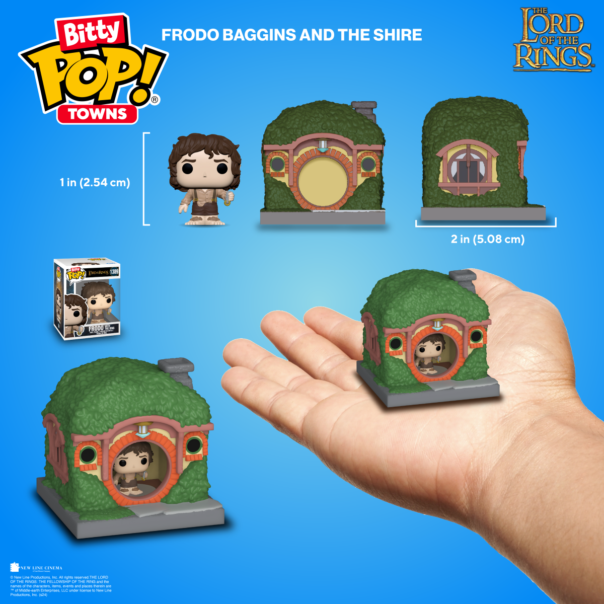 Bitty Pop! Towns Frodo Baggins and The Shire - Figurine Bitty Pop! The Lord of the Rings - vue 2