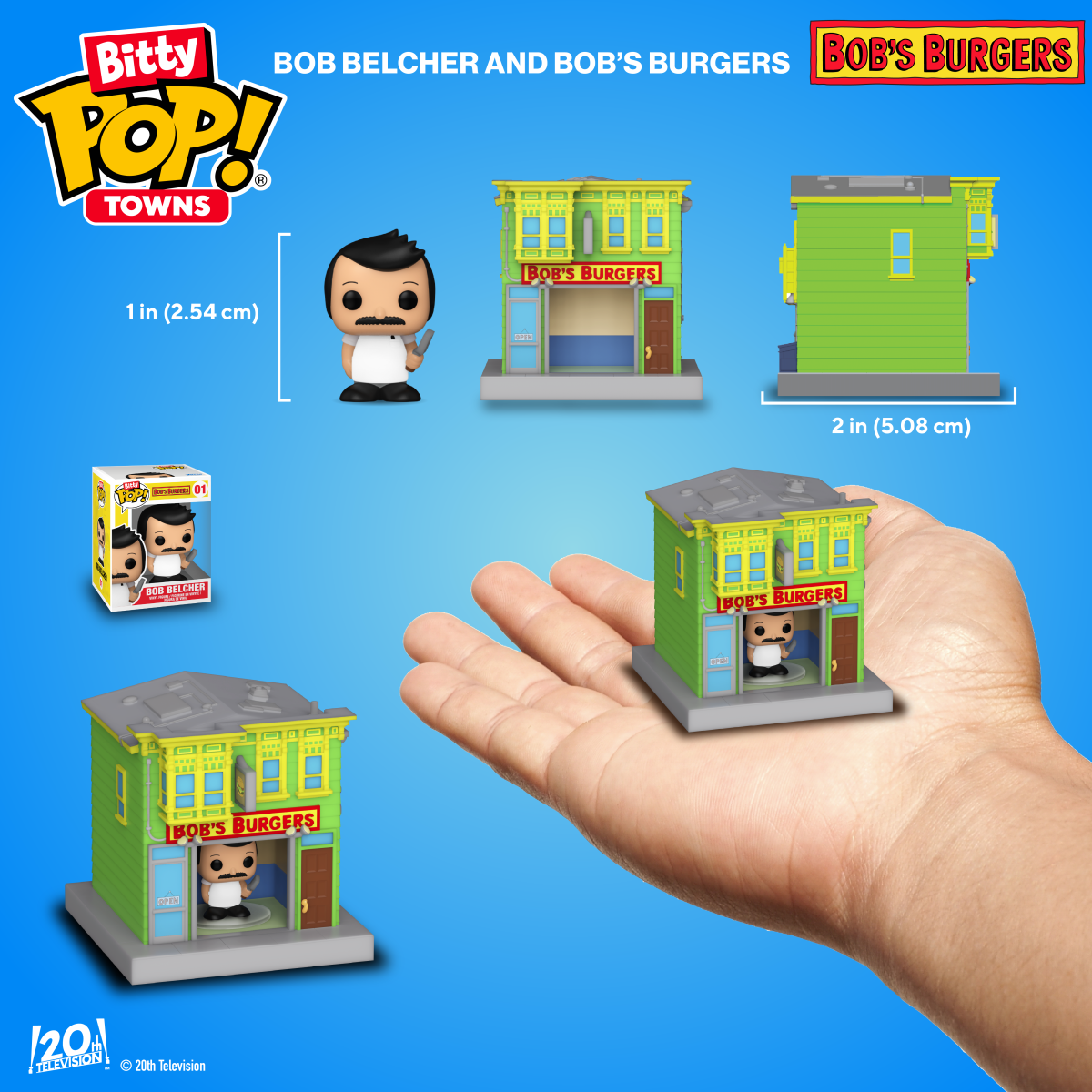 Bitty Pop! Towns Bob Belcher and Bob's Burgers - Figurine Bitty Pop! Bob's Burgers - vue 2