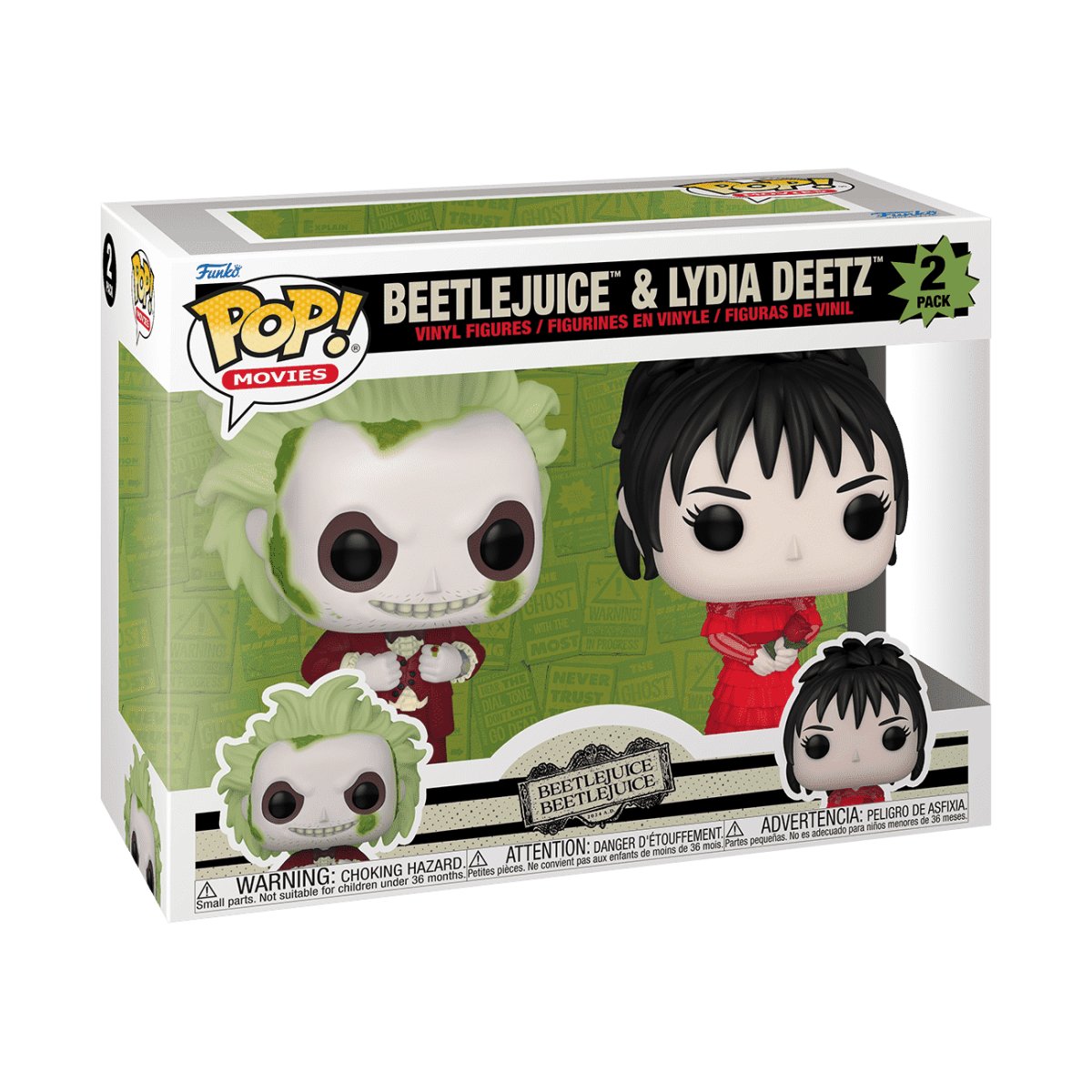 Pop! Beetlejuice & Lydia Deetz 2-Pack - Figurine Pop! Beetlejuice - vue 2