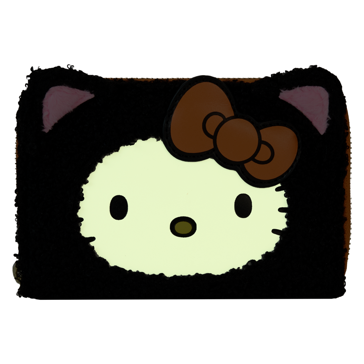 Sanrio Exclusive Hello Kitty Costume Sherpa Glow Zip Around Wallet - Figurine Wallets Sanrio - vue 4