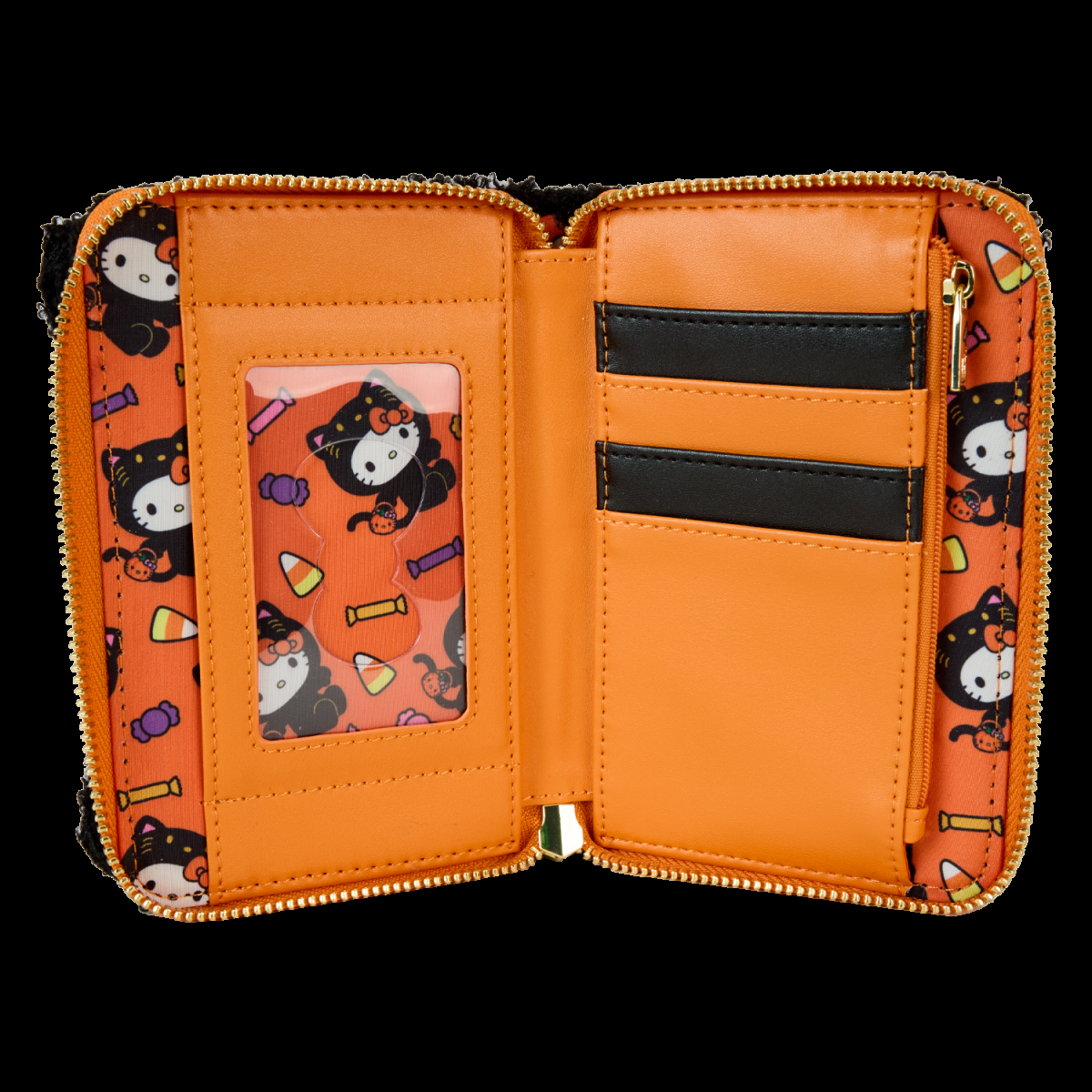 Sanrio Exclusive Hello Kitty Costume Sherpa Glow Zip Around Wallet - Figurine Wallets Sanrio - vue 6