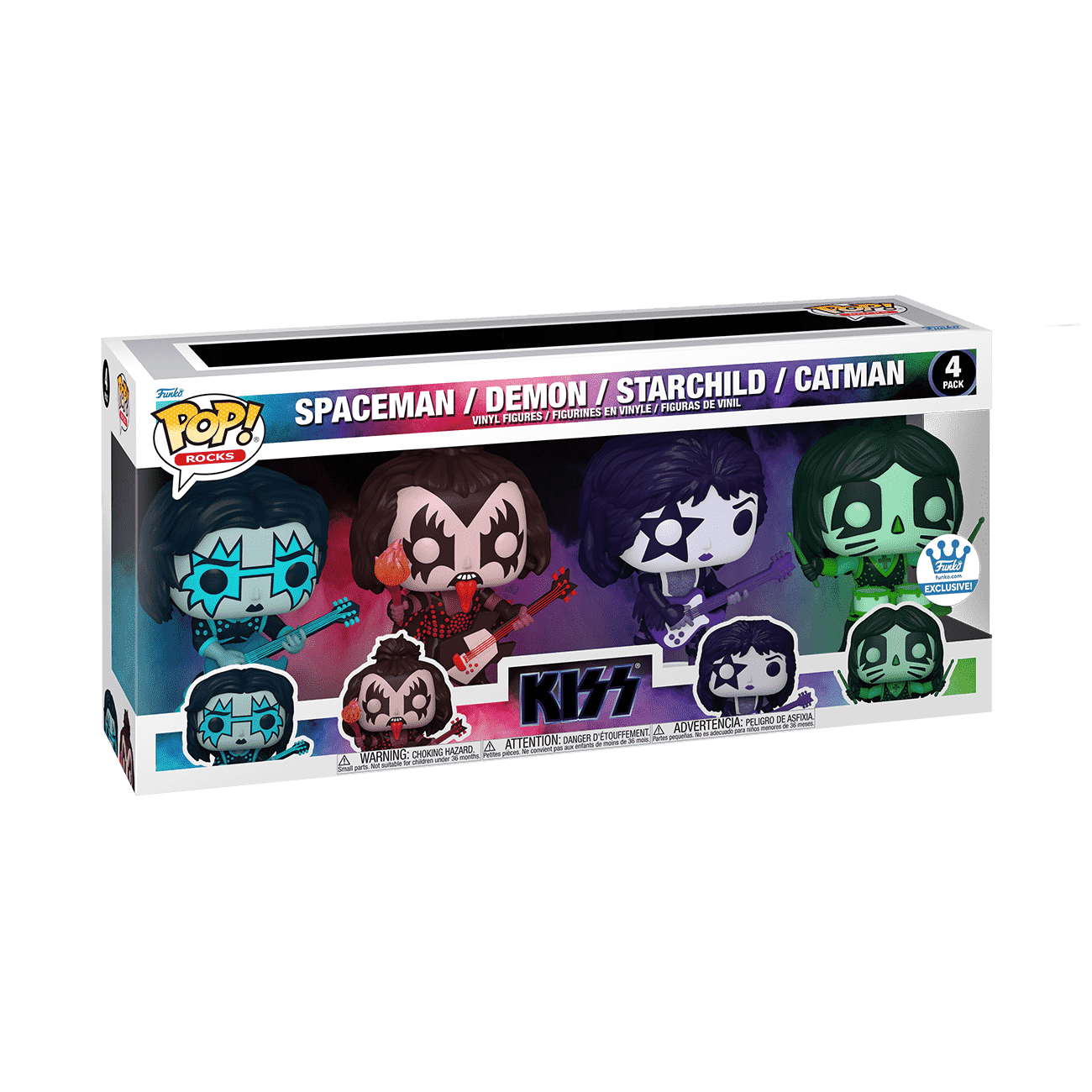 Pop! KISS (Color Spotlight) 4-Pack - Figurine Pop! KISS - vue 3