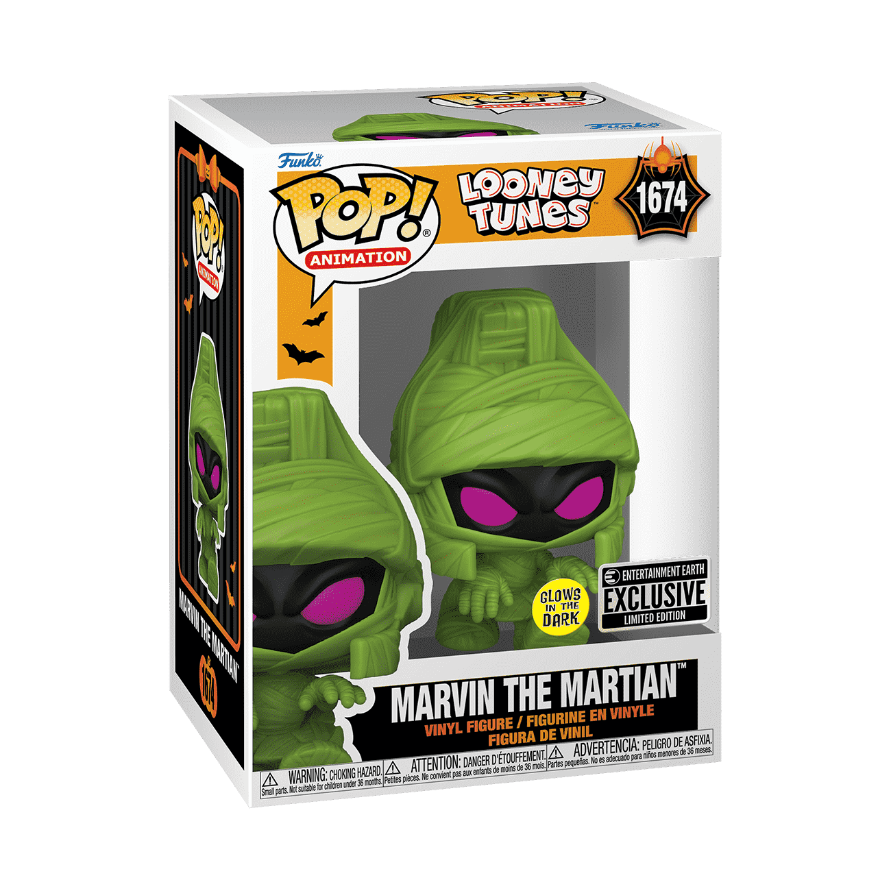 Pop! Marvin the Martian in Mummy Costume (Glow) - Figurine Pop! Looney Tunes - vue 2