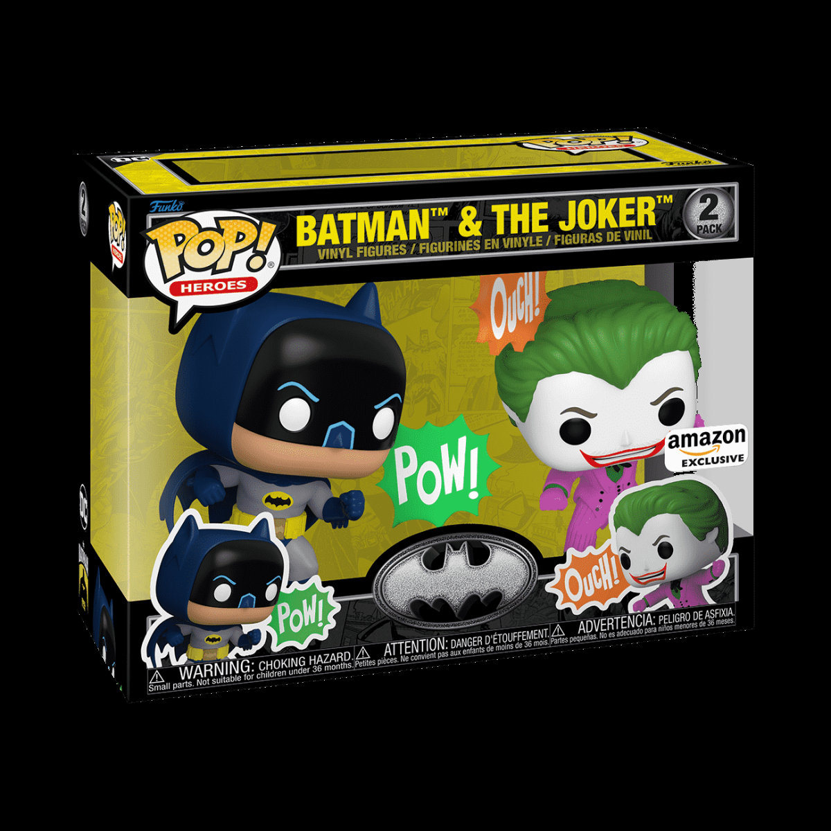 Pop! Batman & The Joker (1966) 2-Pack - Figurine Pop! DC Comics - vue 2