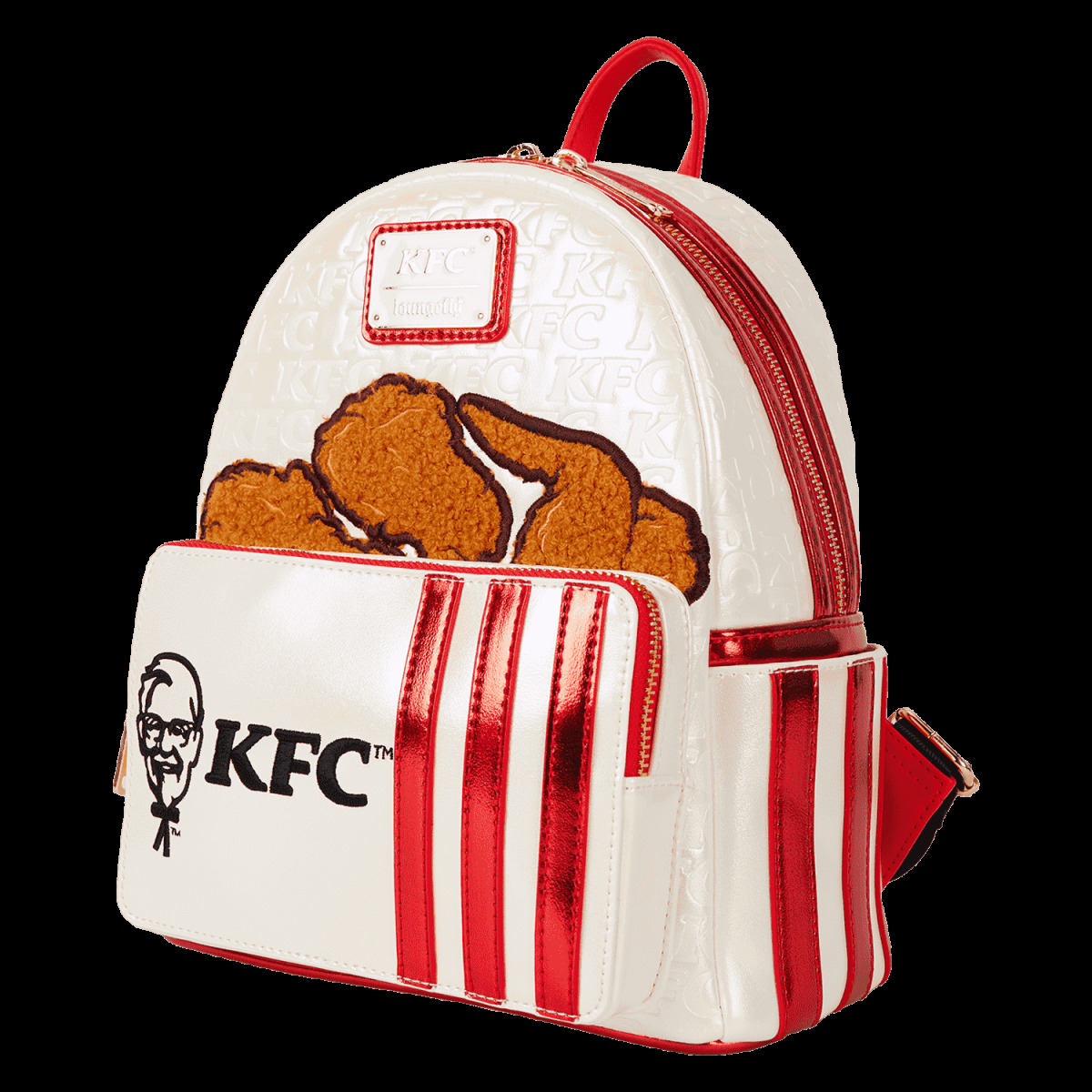 KFC Chicken Bucket Sherpa Mini Backpack - Figurine Bags KFC - vue 4