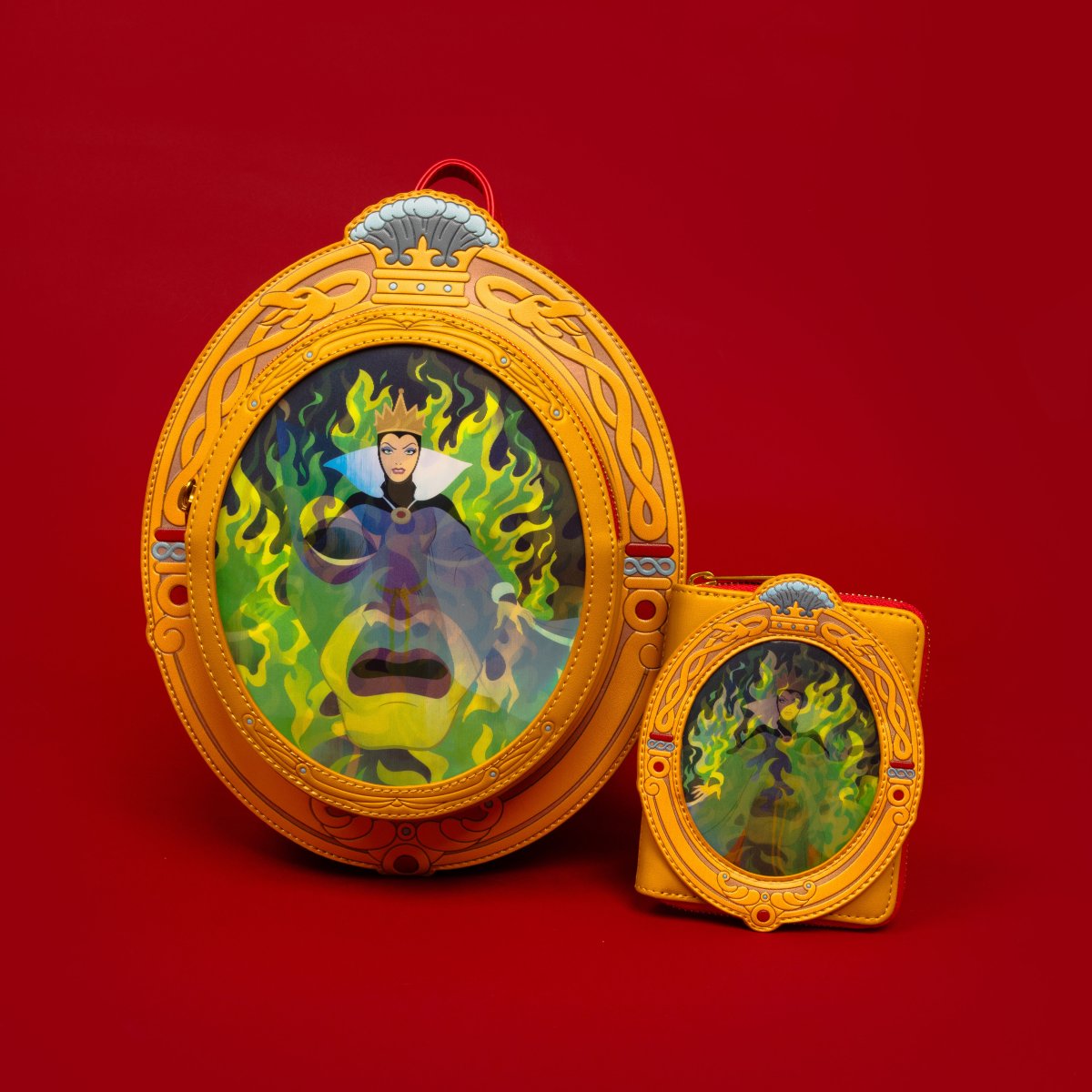 D23 Limited Edition Snow White Evil Queen Magic Mirror Lenticular Mini Backpack - Figurine Bags Disney - vue 3