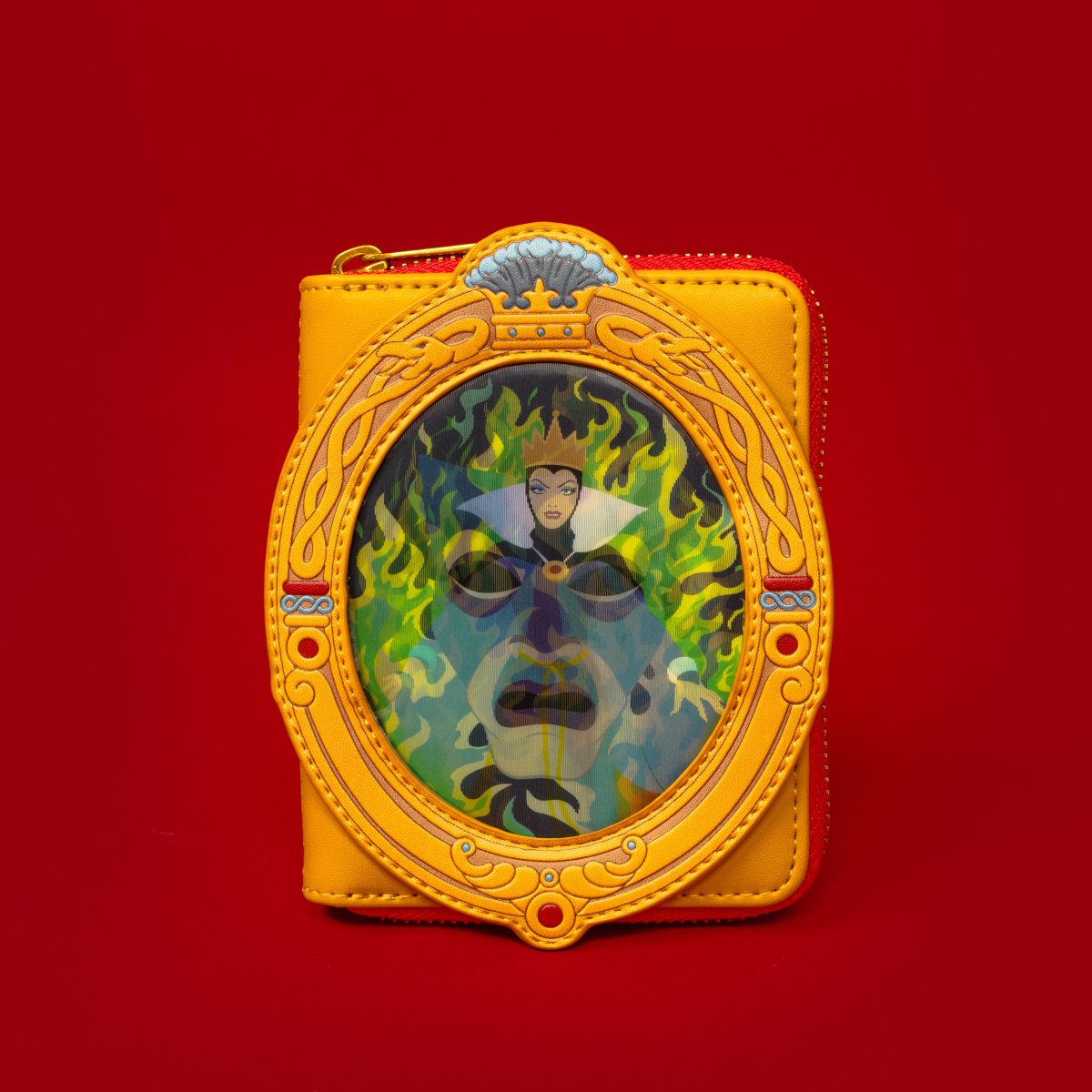 D23 Limited Edition Snow White Evil Queen Magic Mirror Lenticular Zip Around Wallet - Figurine Wallets Disney - vue 2