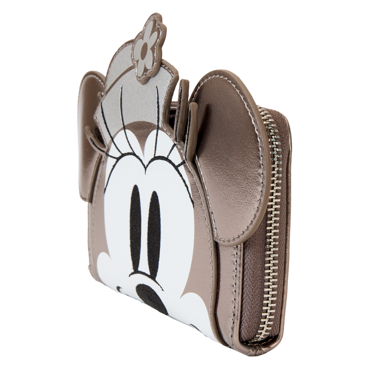 D23 Limited Edition Steamboat Willie Platinum Minnie Mouse Zip Around Wallet - Figurine Wallets Disney - vue 3