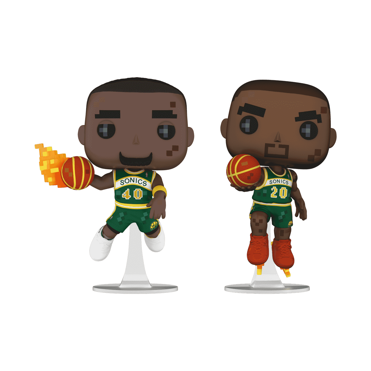Pop! 8-Bit Shawn Kemp & Gary Payton 2-Pack - Figurine Pop!