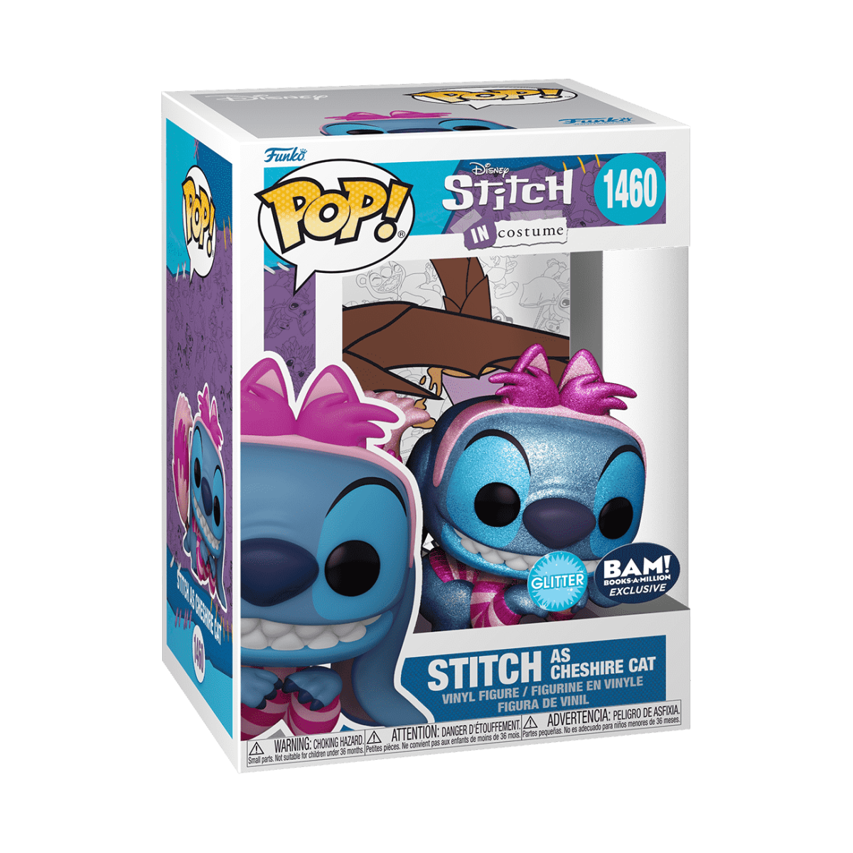 Pop! Stitch as Cheshire Cat (Glitter) - Figurine Pop! Disney - vue 2